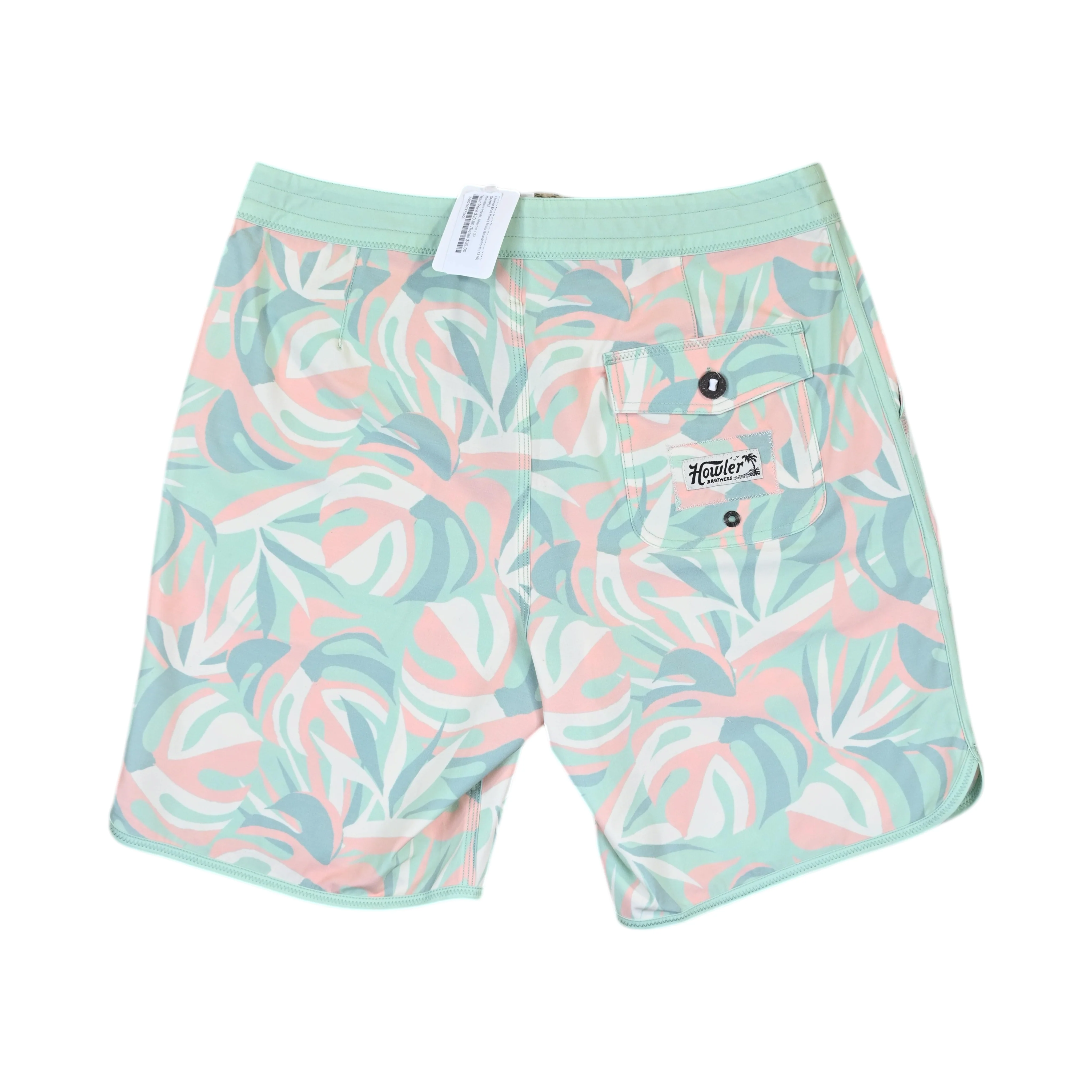 Howler Brothers Men's Bruja Boardshorts Green - Image 2