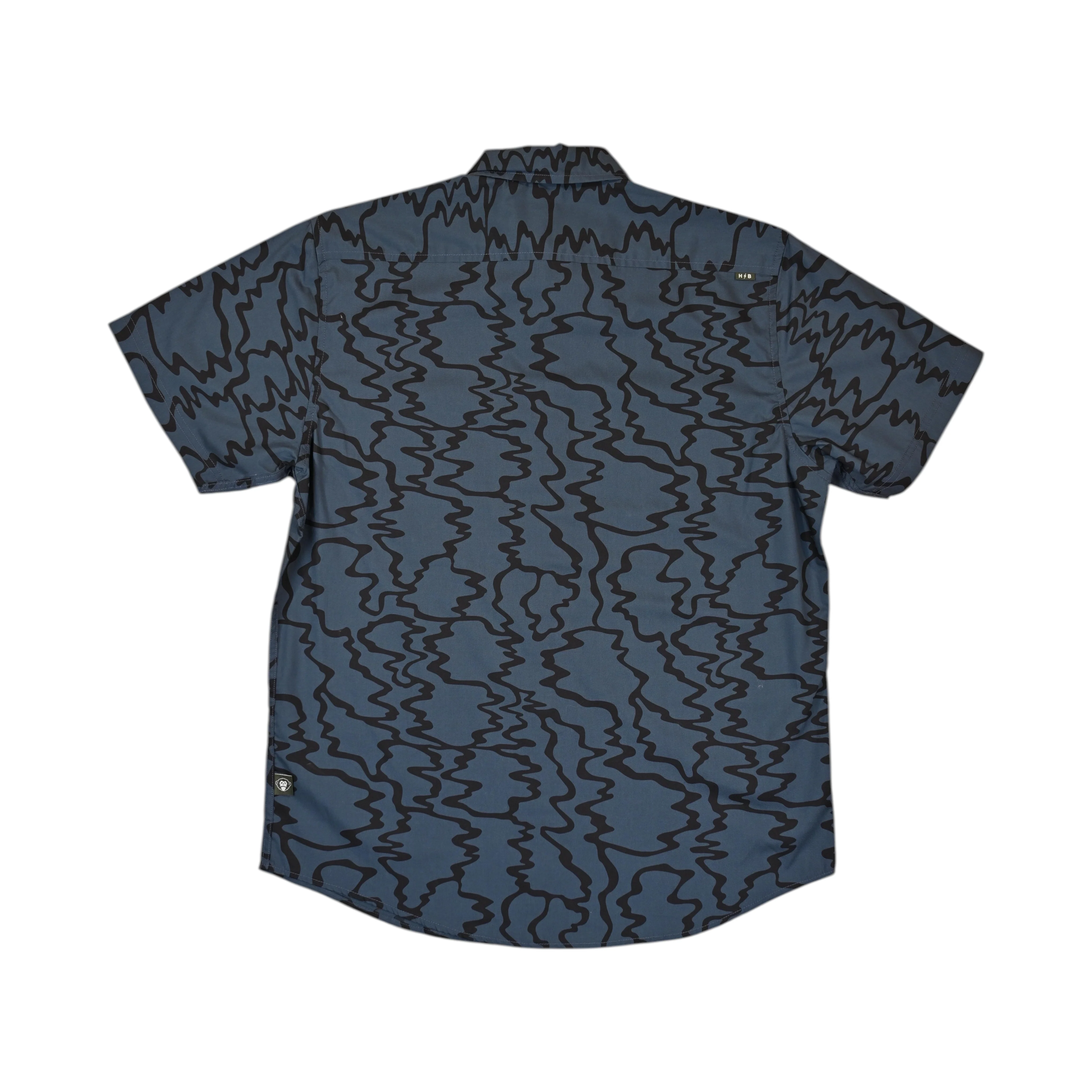 Howler Brothers Men's Mansfield Short Sleeve Button Up Navy - Image 2