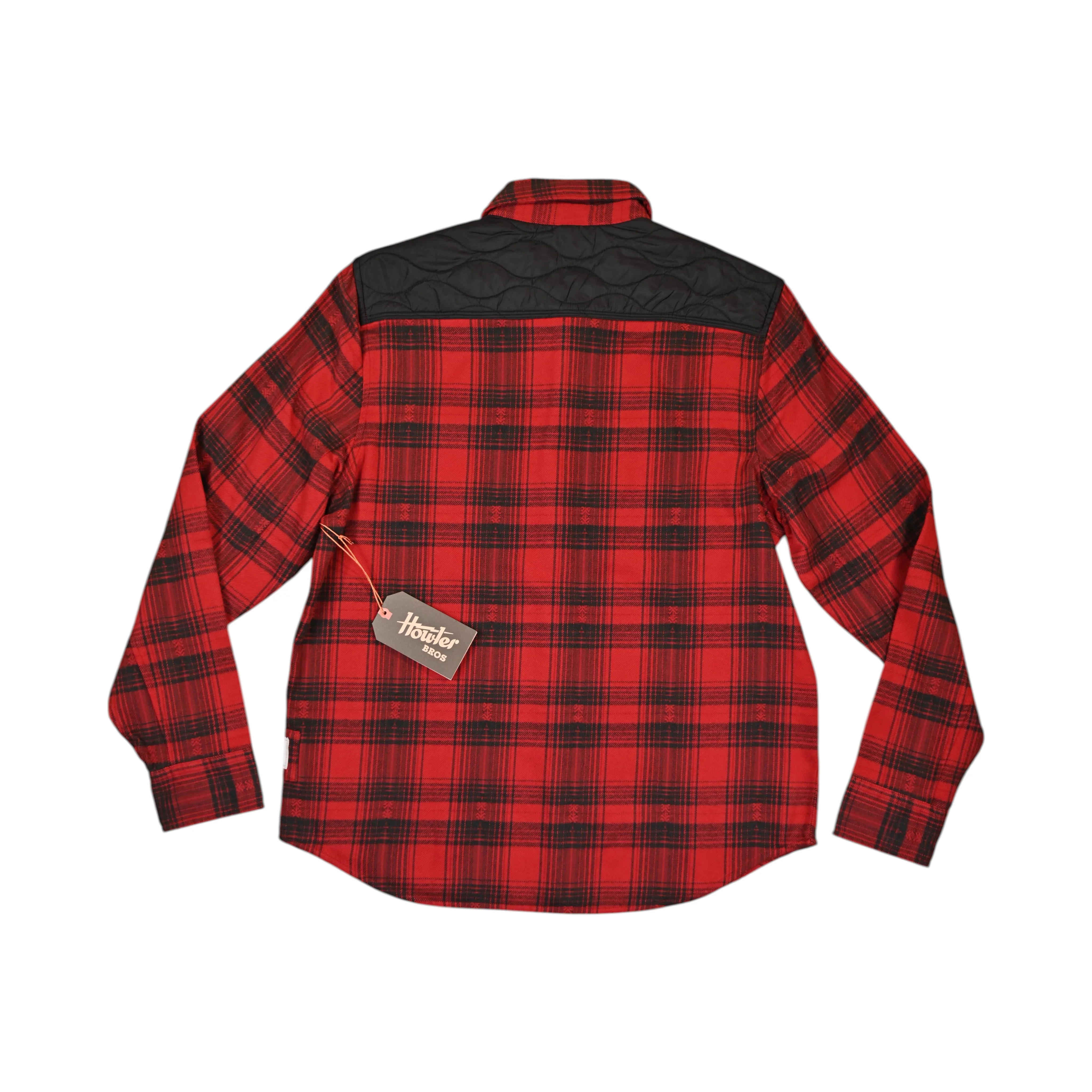 Howler Brothers Men's Quintana Quilted Flannel Button Up Red - Image 2