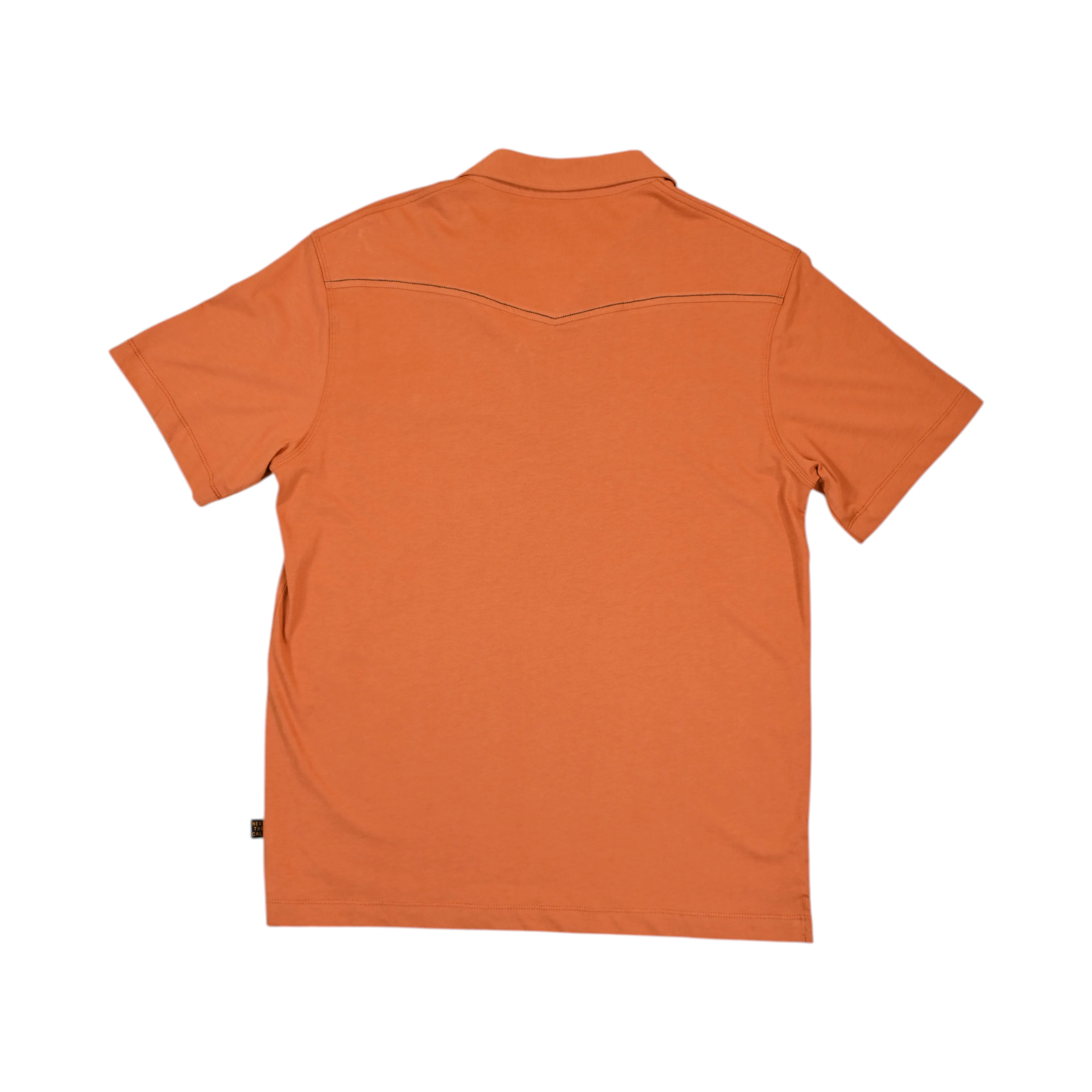 Howler Brothers Men's Ranchero Polo Shirt Orange - Image 2