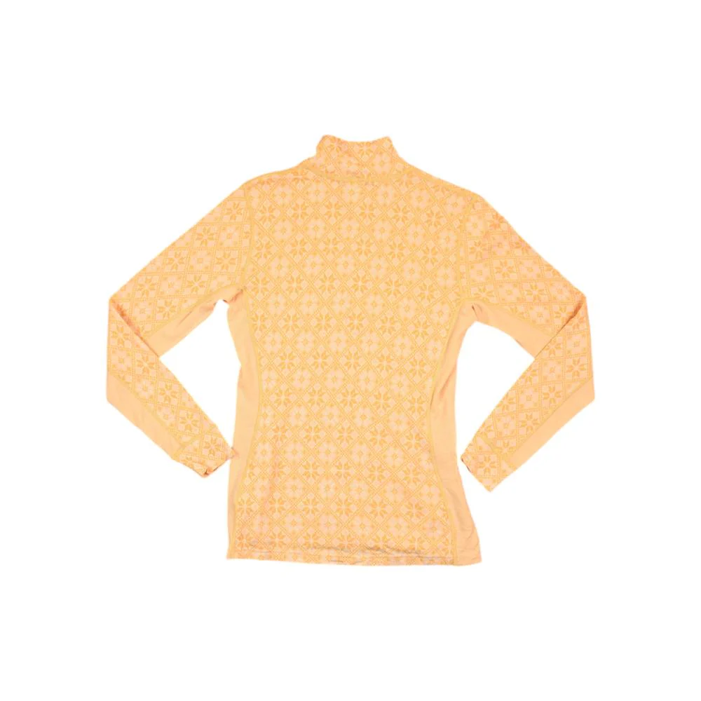 Kari Traa Women's Rose Half Zip Baselayer Shirt Yellow XL Used - Image 2