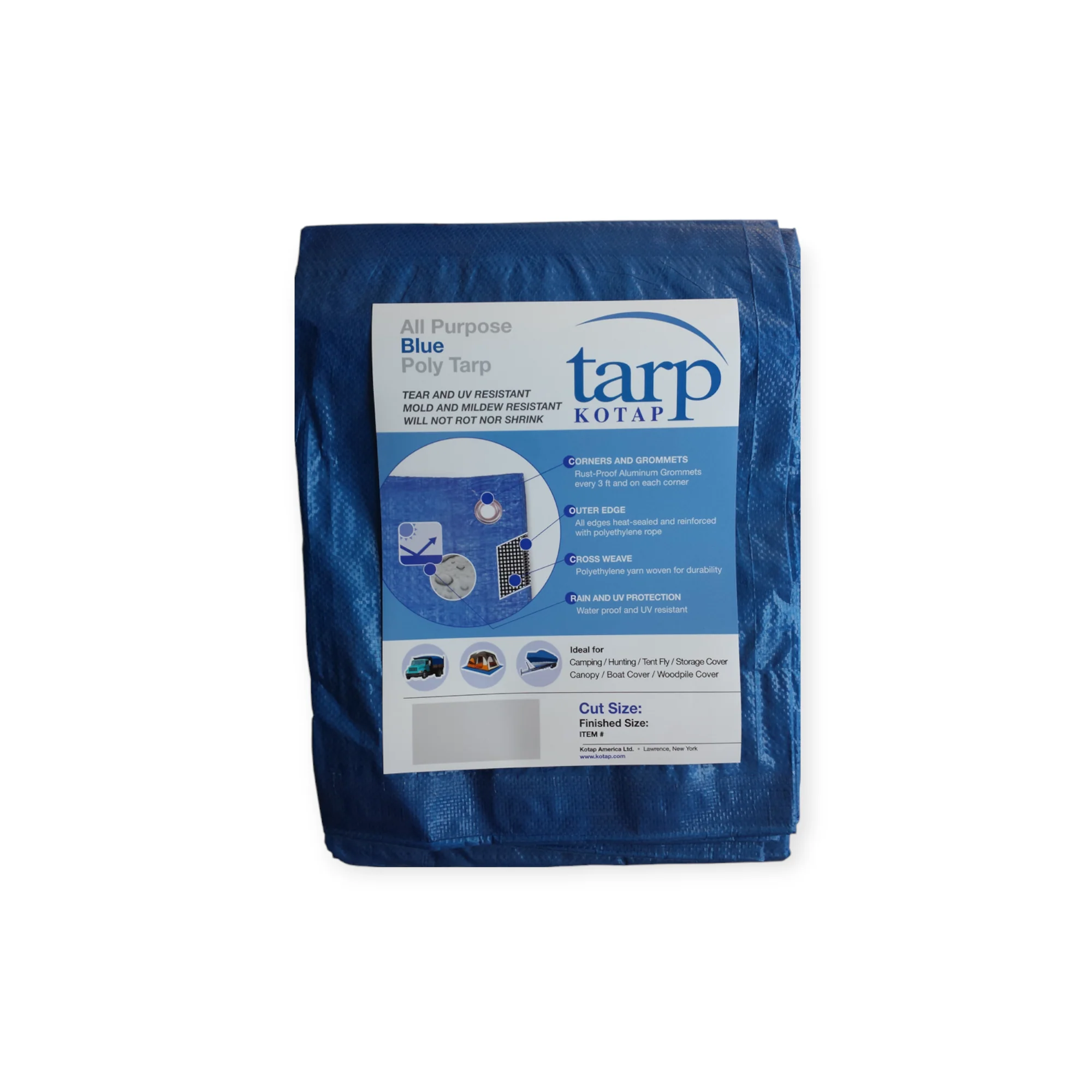 Kotap Blue Poly Tarp 5' x 7'