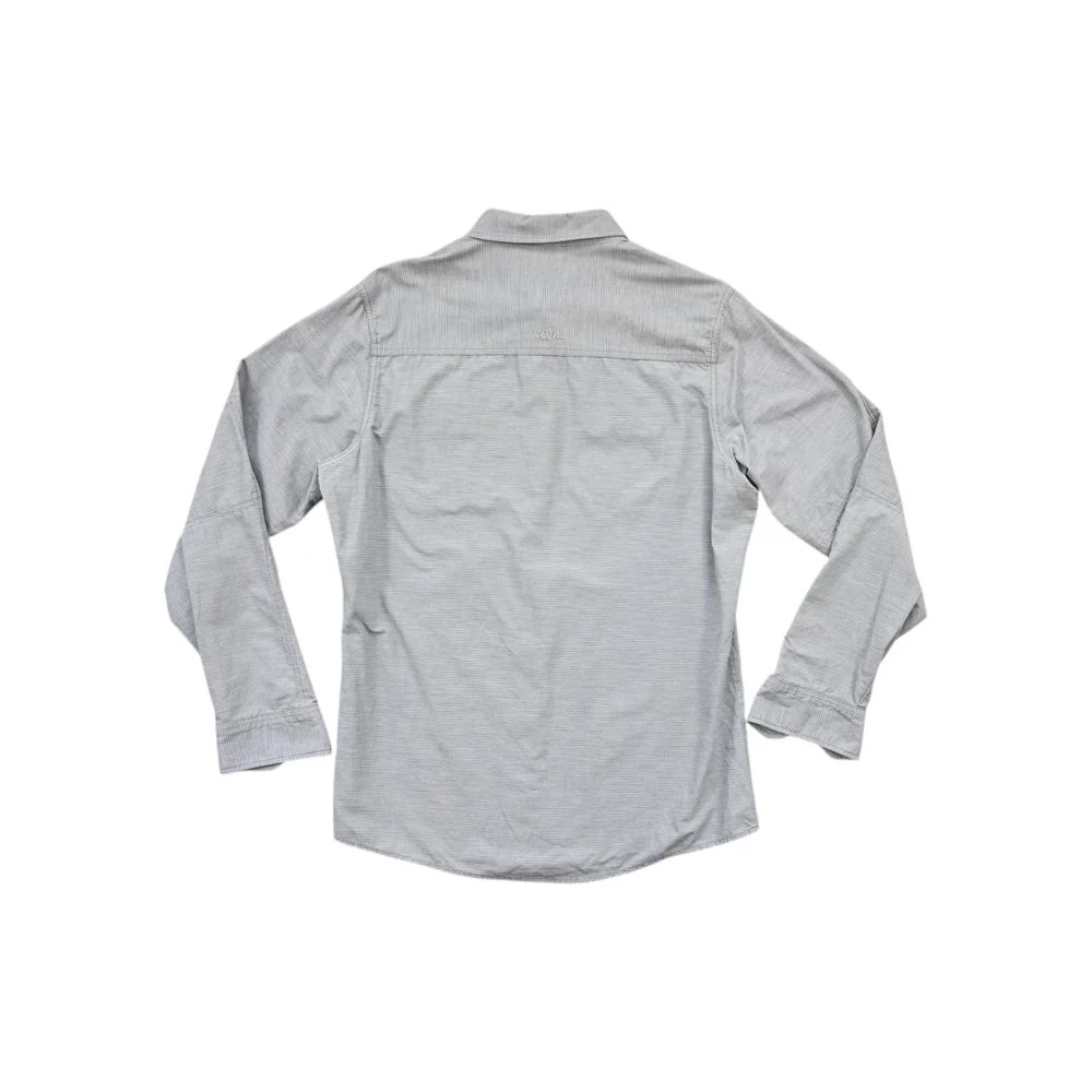 Kuhl Men's Button Down Long Sleeve Shirt Grey M Used - Image 2