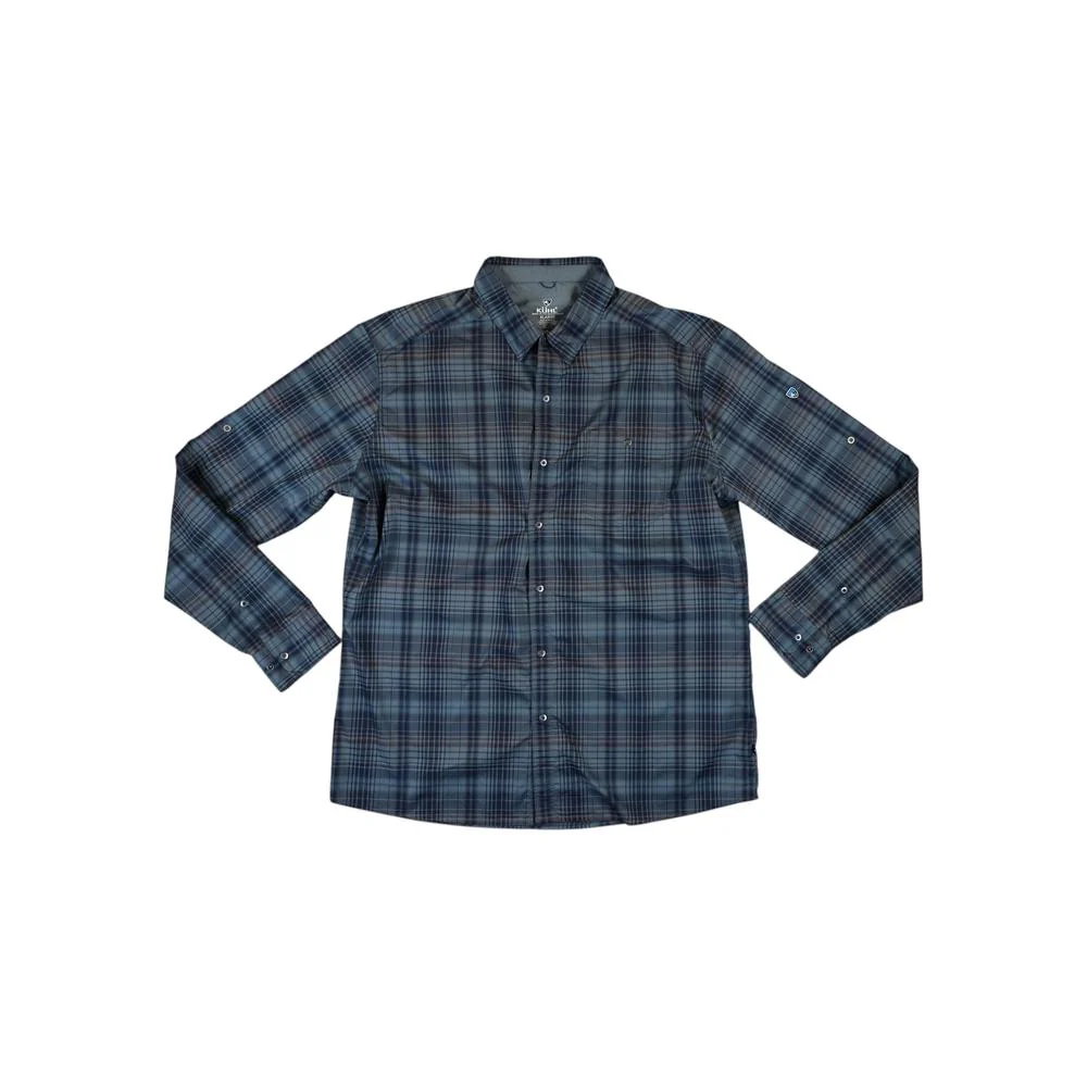 Kuhl Men's Optimizer Performance Long Sleeve Shirt Blue XL Used