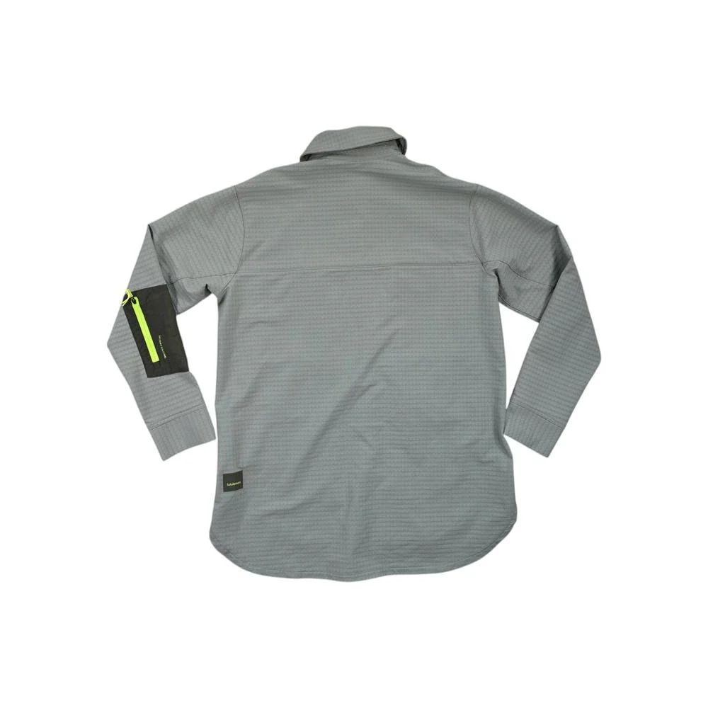 Lululemon Women's Grid Fleece Hiking Overshirt Green M Used - Image 2