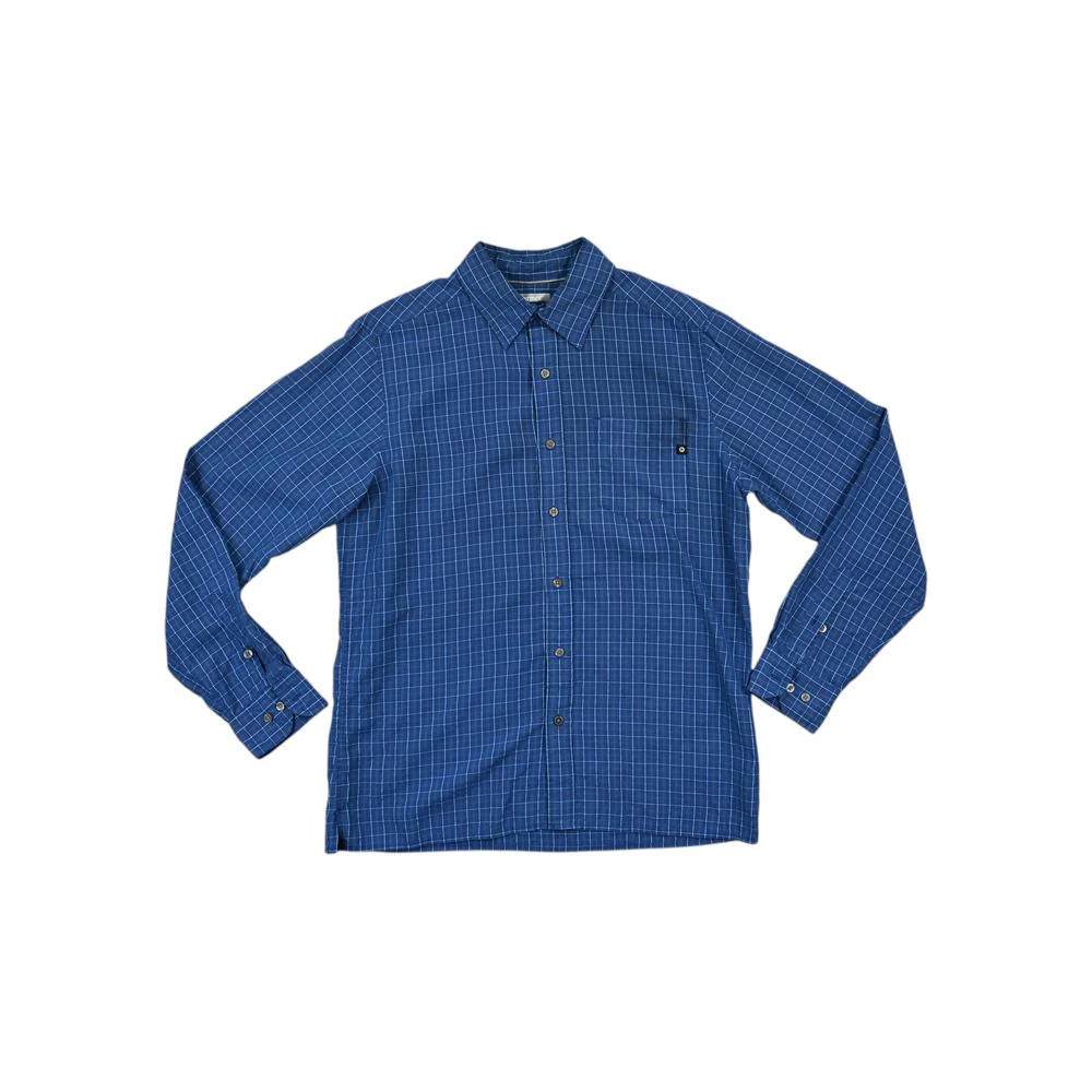 Marmot Men's Casual Long Sleeve Shirt Blue M Used