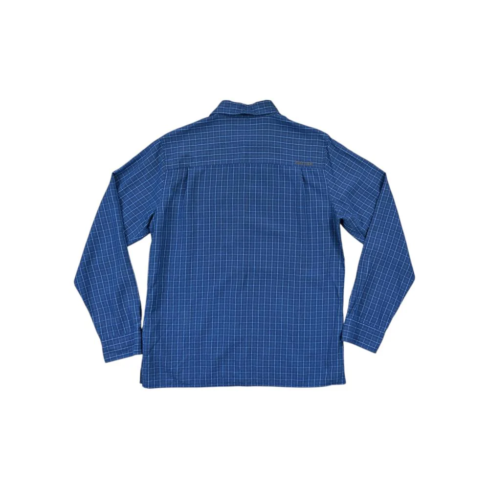 Marmot Men's Casual Long Sleeve Shirt Blue M Used - Image 2