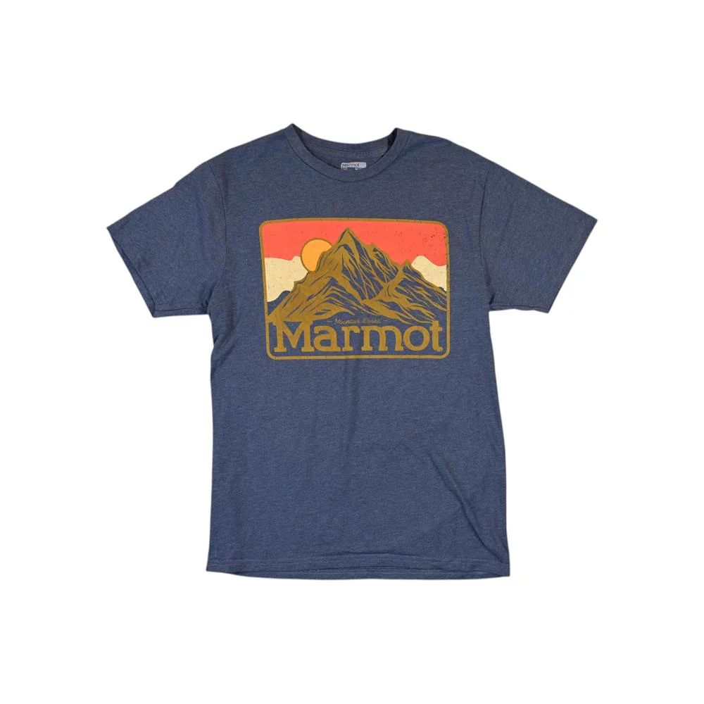 Marmot Men's Graphic T Shirt Grey M Used