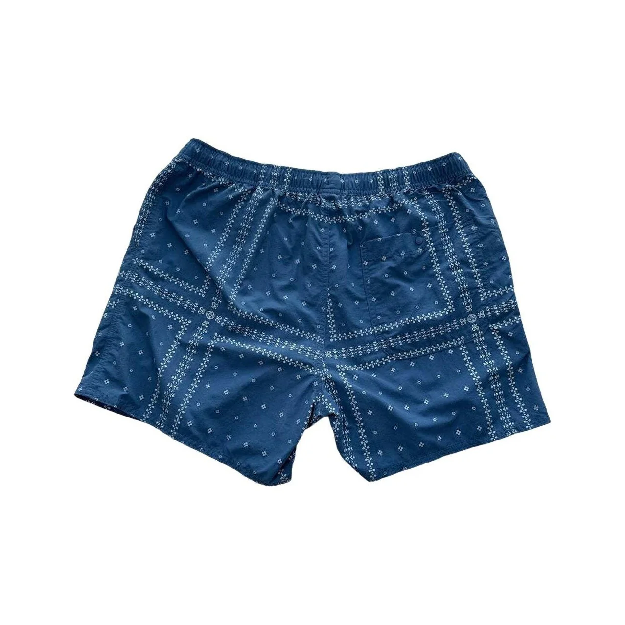 Mountain Hardwear Men's Stryder 7" Shorts Blue Print Large Used - Image 2
