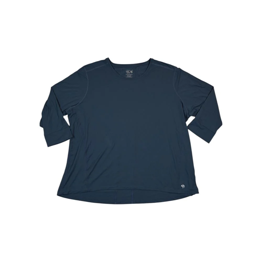 Mountain Hardwear Women's Active 3/4 Sleeve Shirt Blue XXXL Used