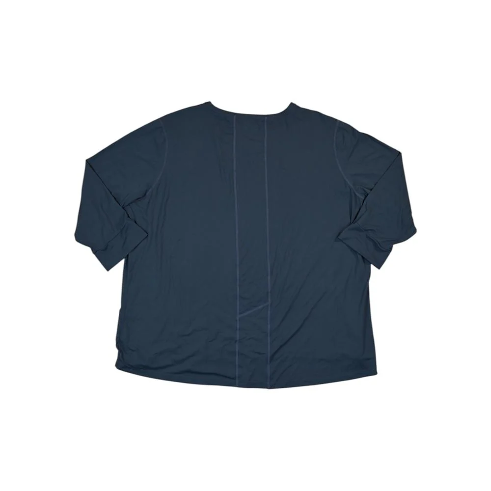 Mountain Hardwear Women's Active 3/4 Sleeve Shirt Blue XXXL Used - Image 2