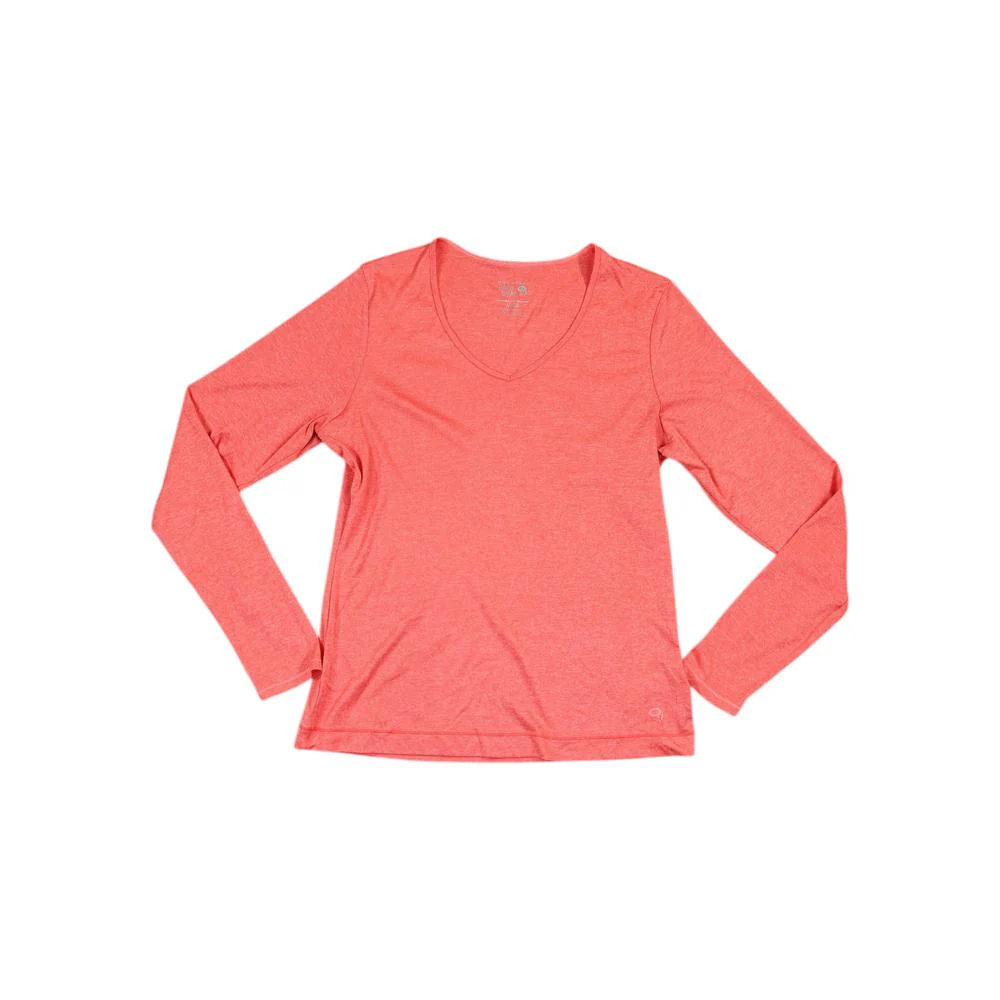 Mountain Hardwear Women's Wick-Q Active Long Sleeve Shirt Coral M Used