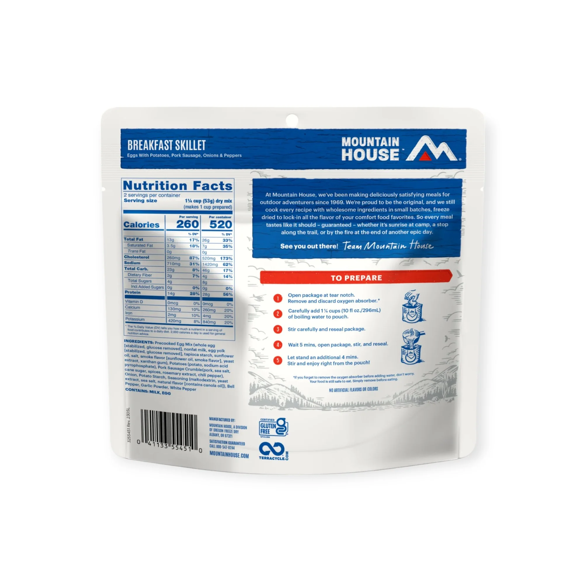 Mountain House Breakfast Skillet Freeze-Dried Meal - Image 3