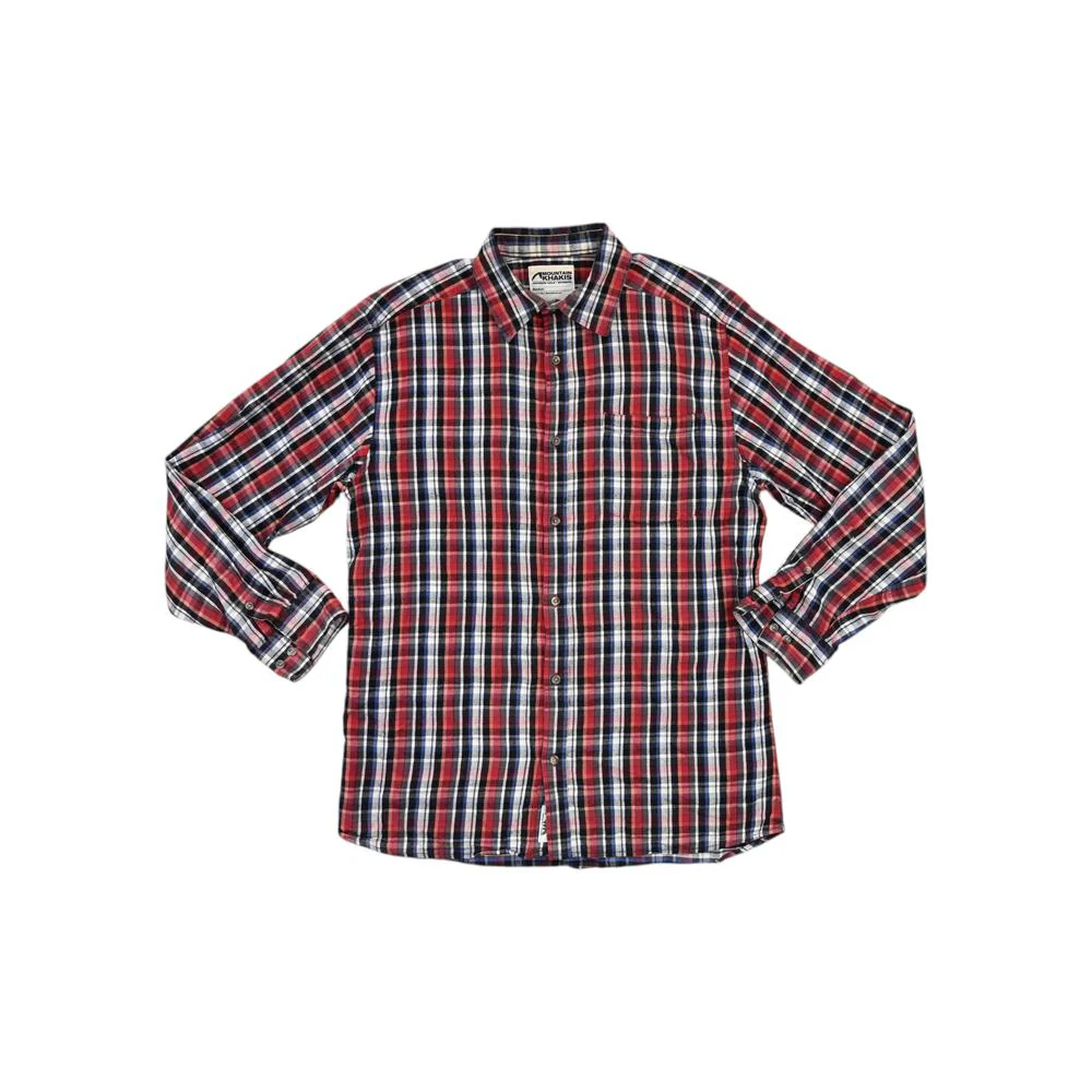 Mountain Khakis Men's Flannel Long Sleeve Shirt Red/Black M Used