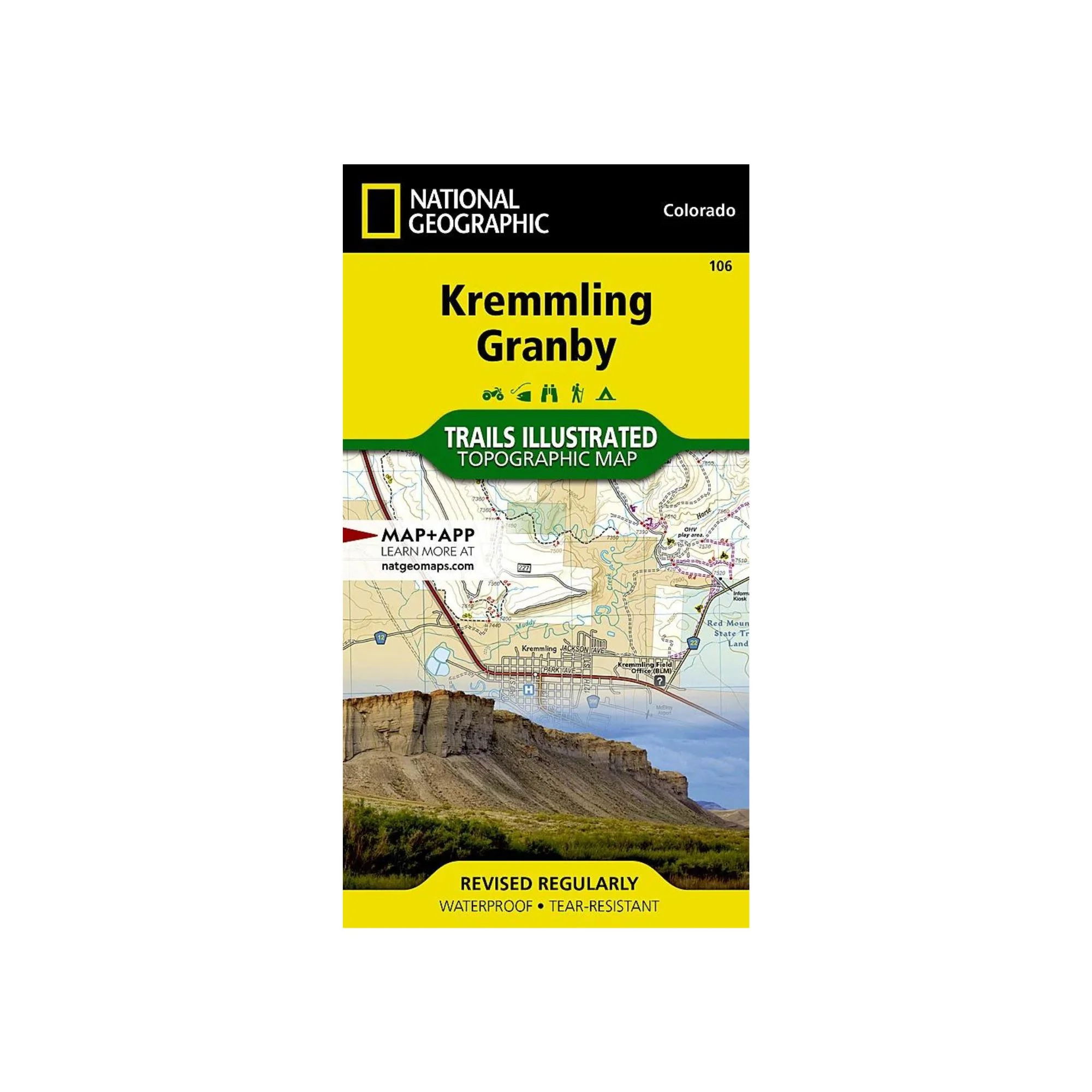 National Geographic 106: Kremmling | Granby Map