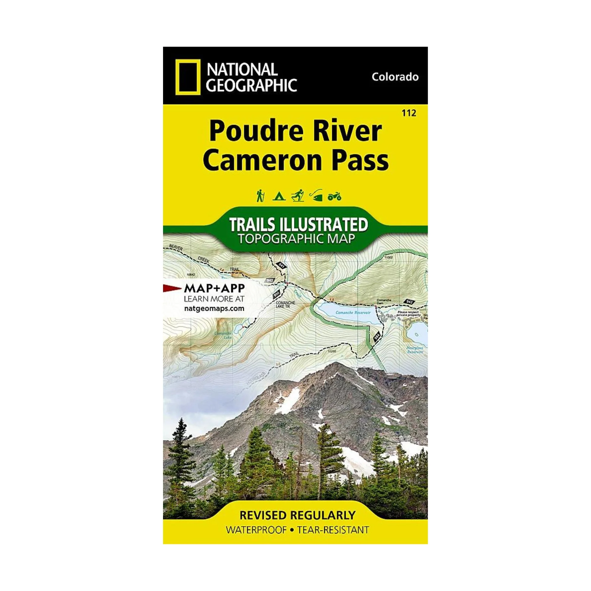 National Geographic 112: Poudre River | Cameron Pass Map - Image 2