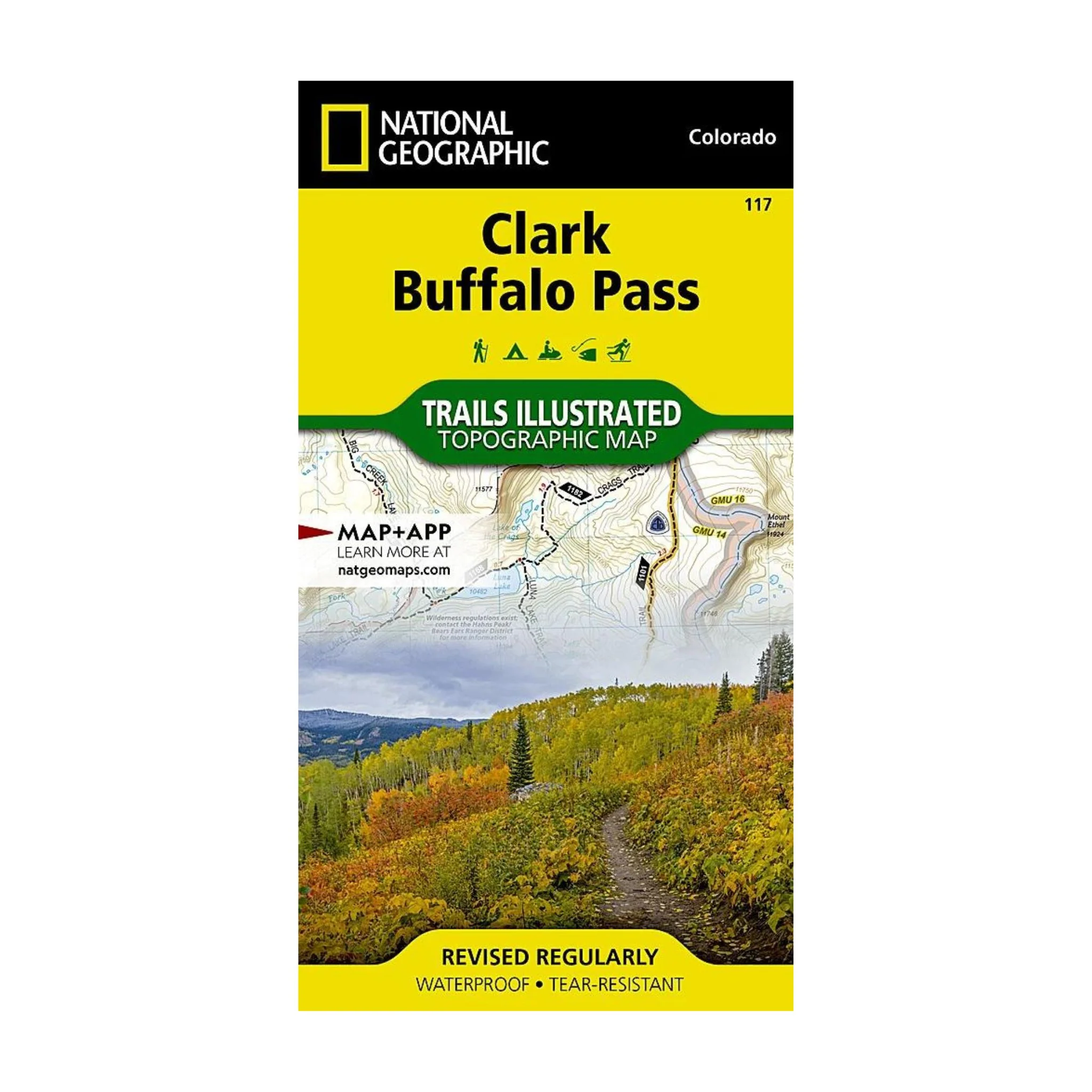 National Geographic 117: Clark | Buffalo Pass Map - Image 2