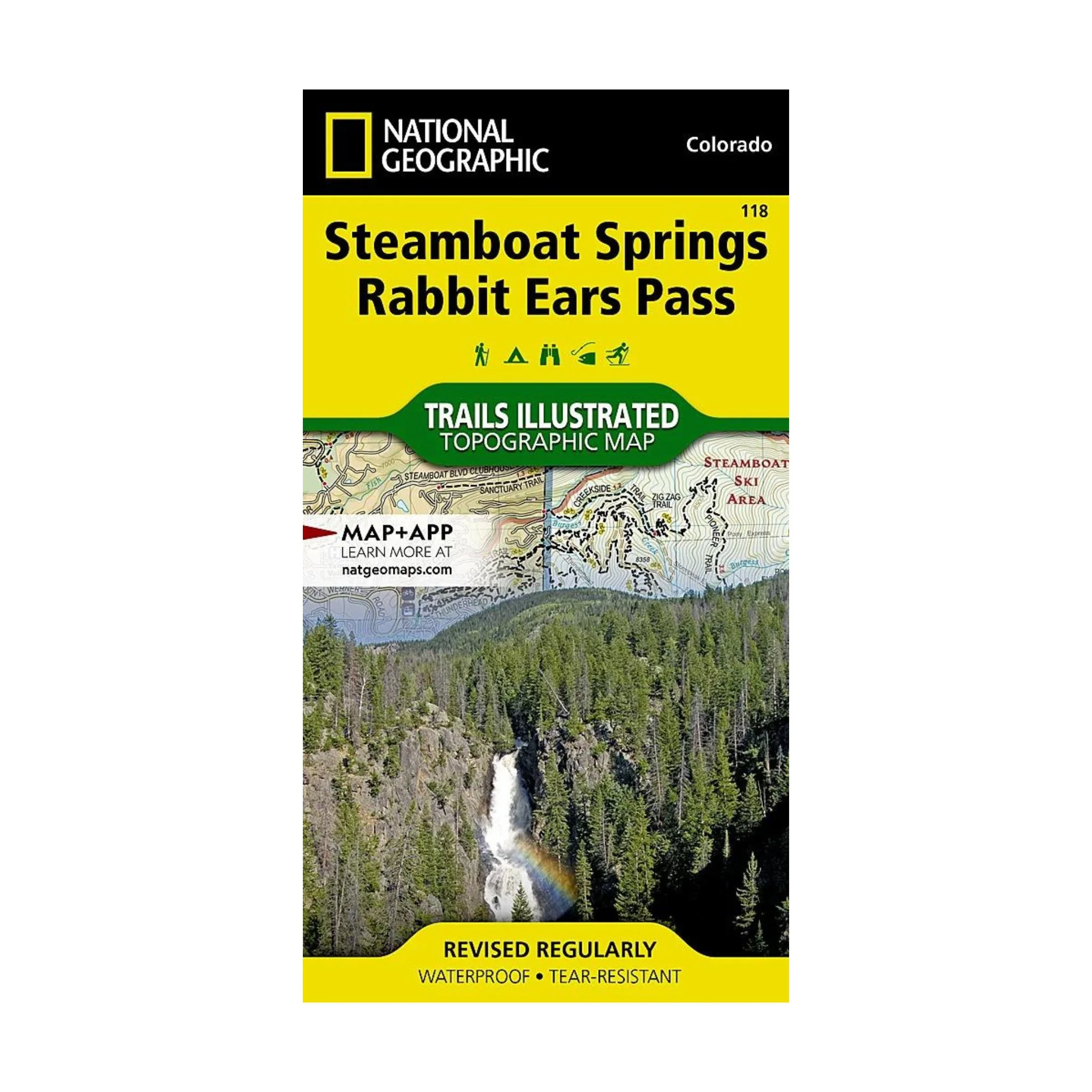 National Geographic 118: Steamboat Springs | Rabbit Ears Map - Image 2