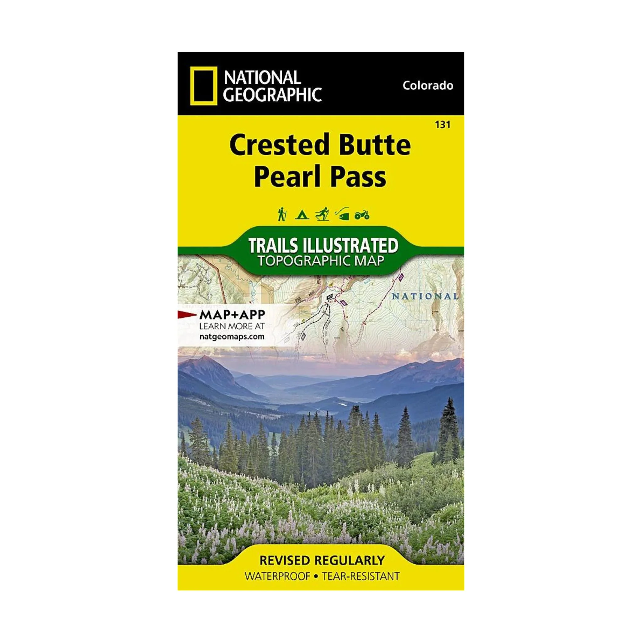 National Geographic 131: Crested Butte | Pearl Pass Map - Image 2