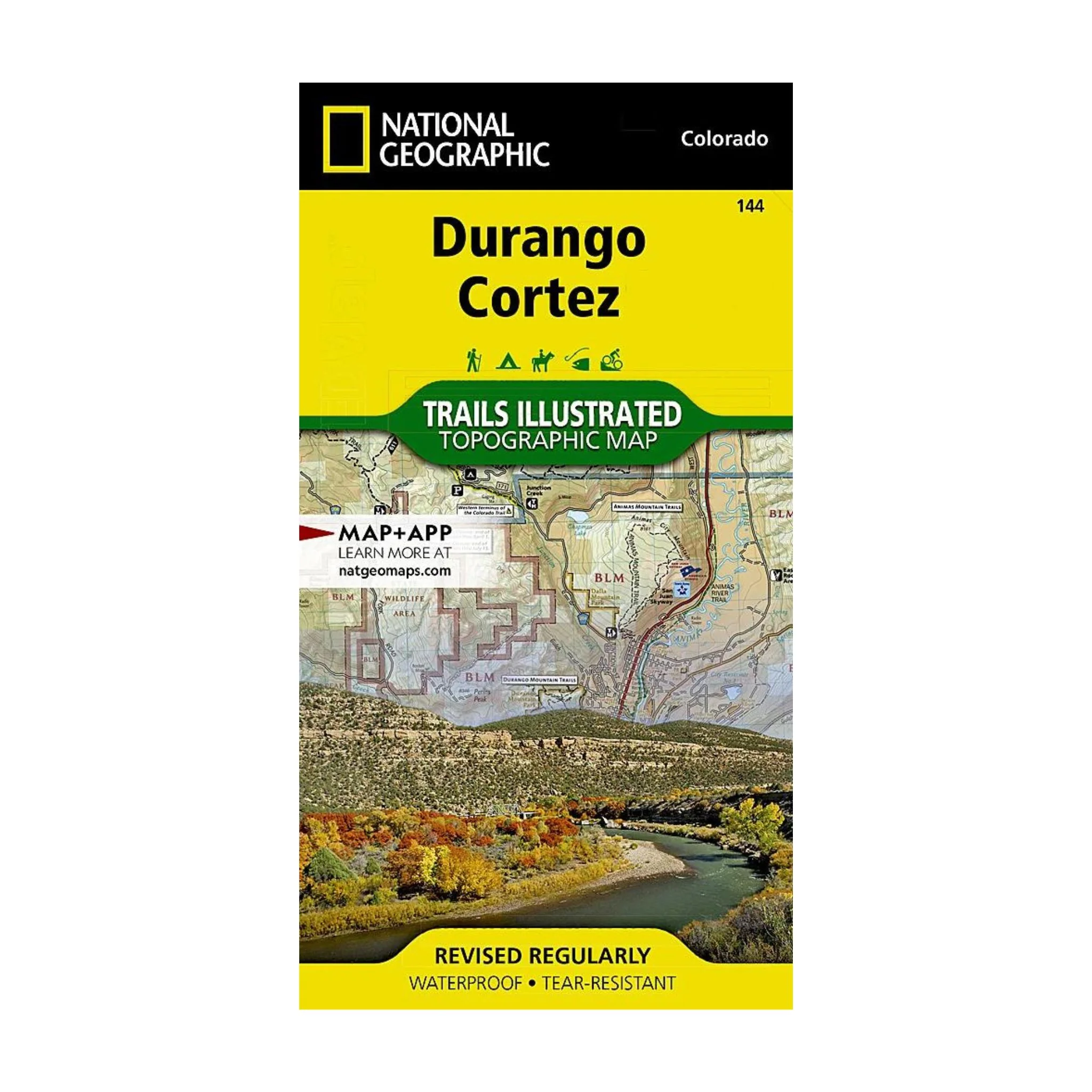 National Geographic 144: Durango | Cortez Map - Image 2