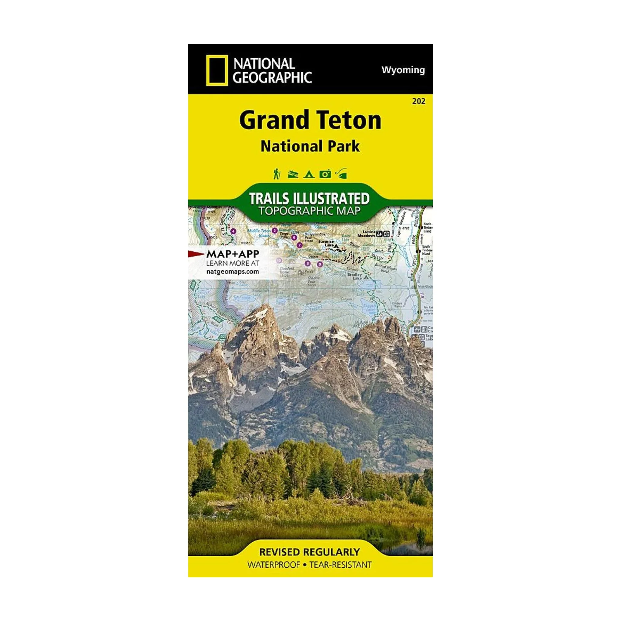 National Geographic 202: Grand Teton National Park Map - Image 2