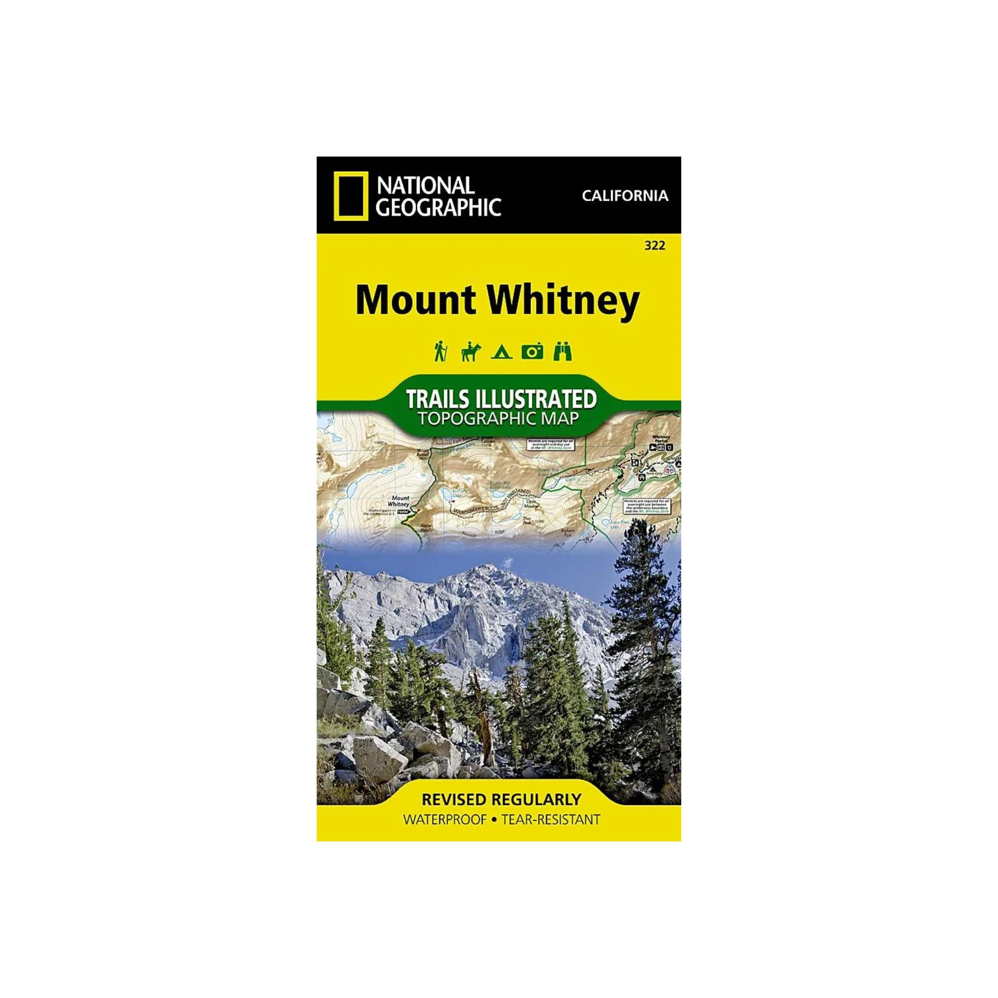 National Geographic 322: Mount Whitney Map