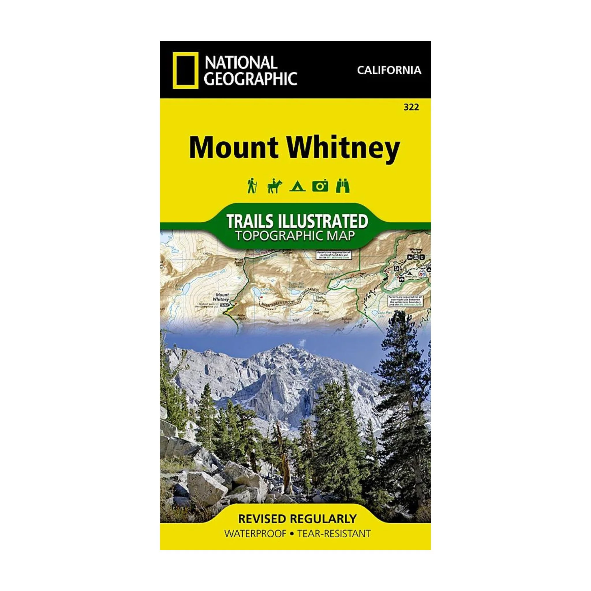 National Geographic 322: Mount Whitney Map - Image 2