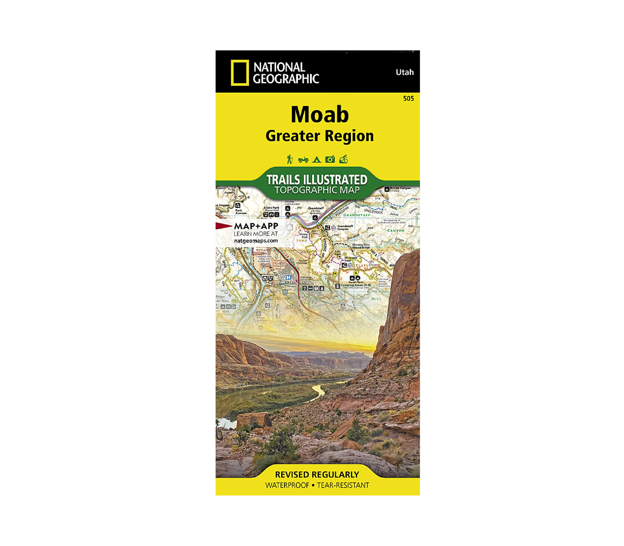 National Geographic 505: Moab Greater Region Map