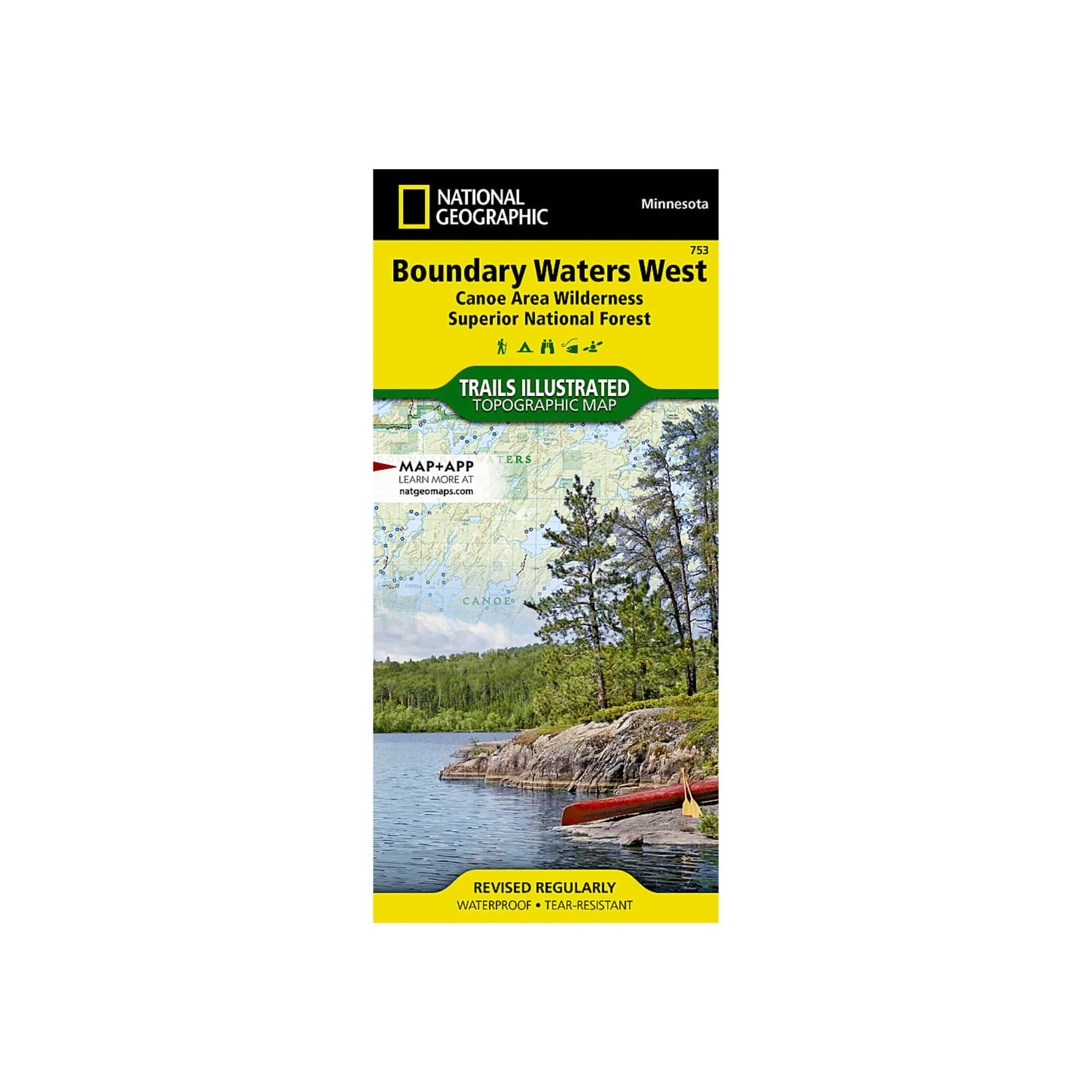 National Geographic 753: Boundary Waters West Map