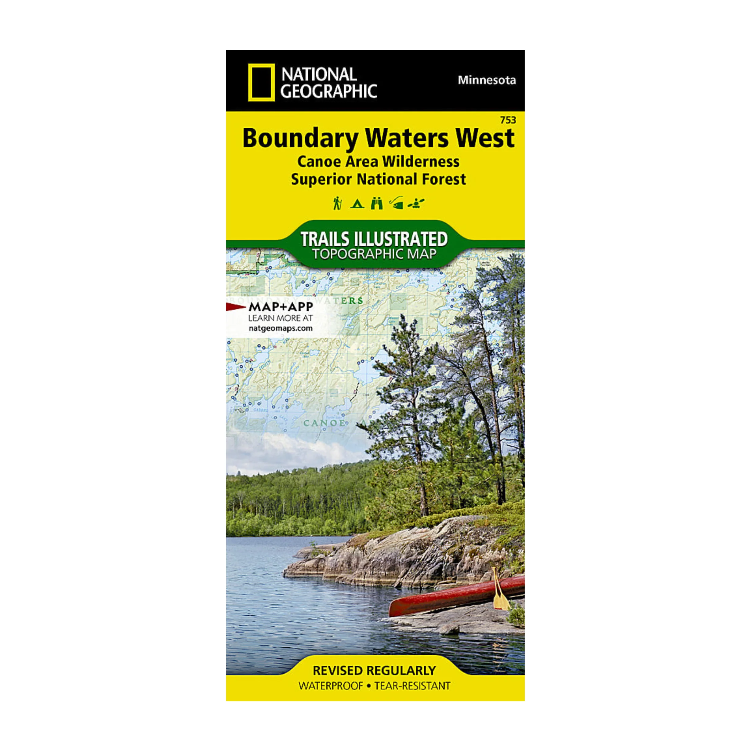 National Geographic 753: Boundary Waters West Map - Image 2