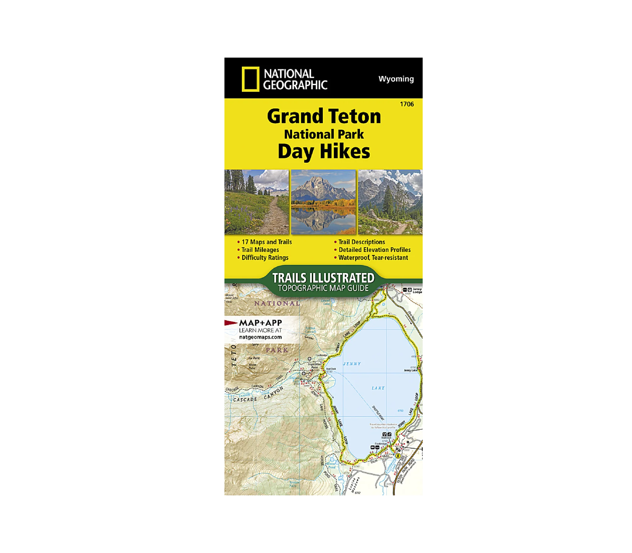 National Geographic Grand Teton National Park Day Hikes Map - Image 2