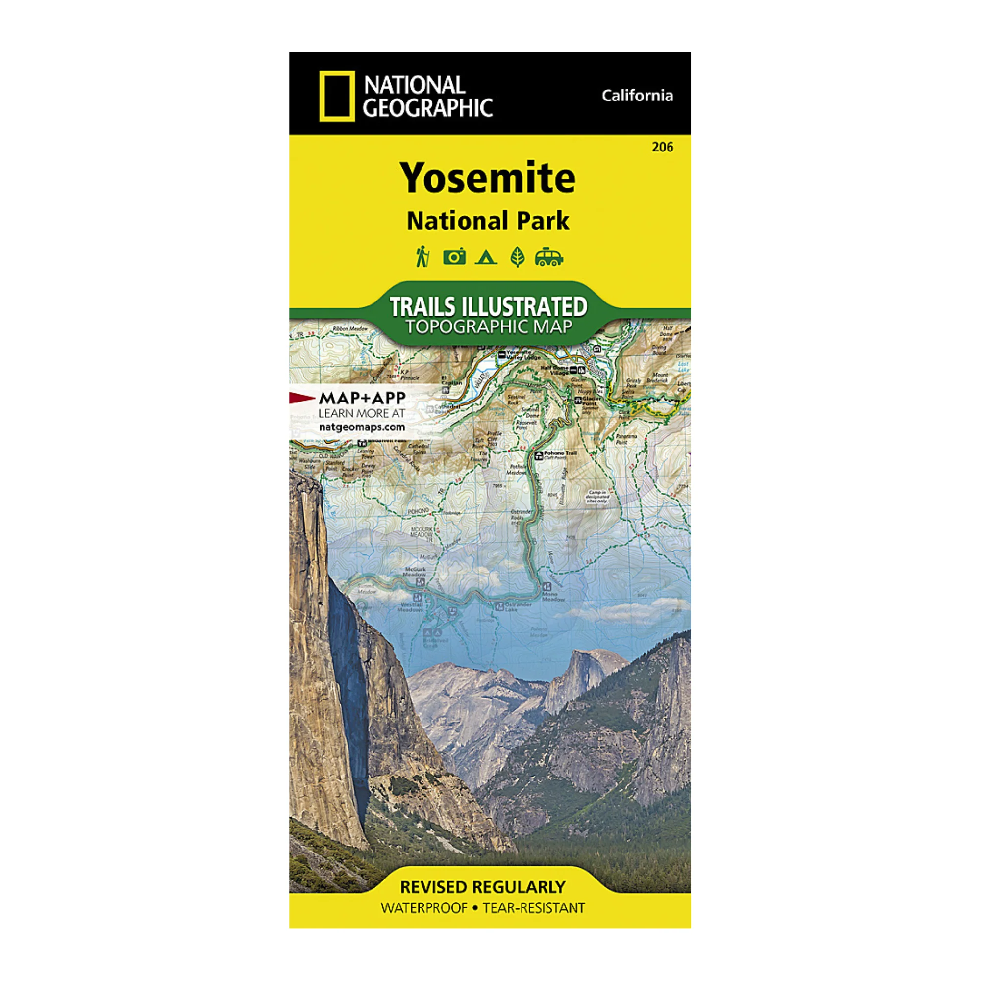 National Geographic 206: Yosemite National Park Map - Image 2