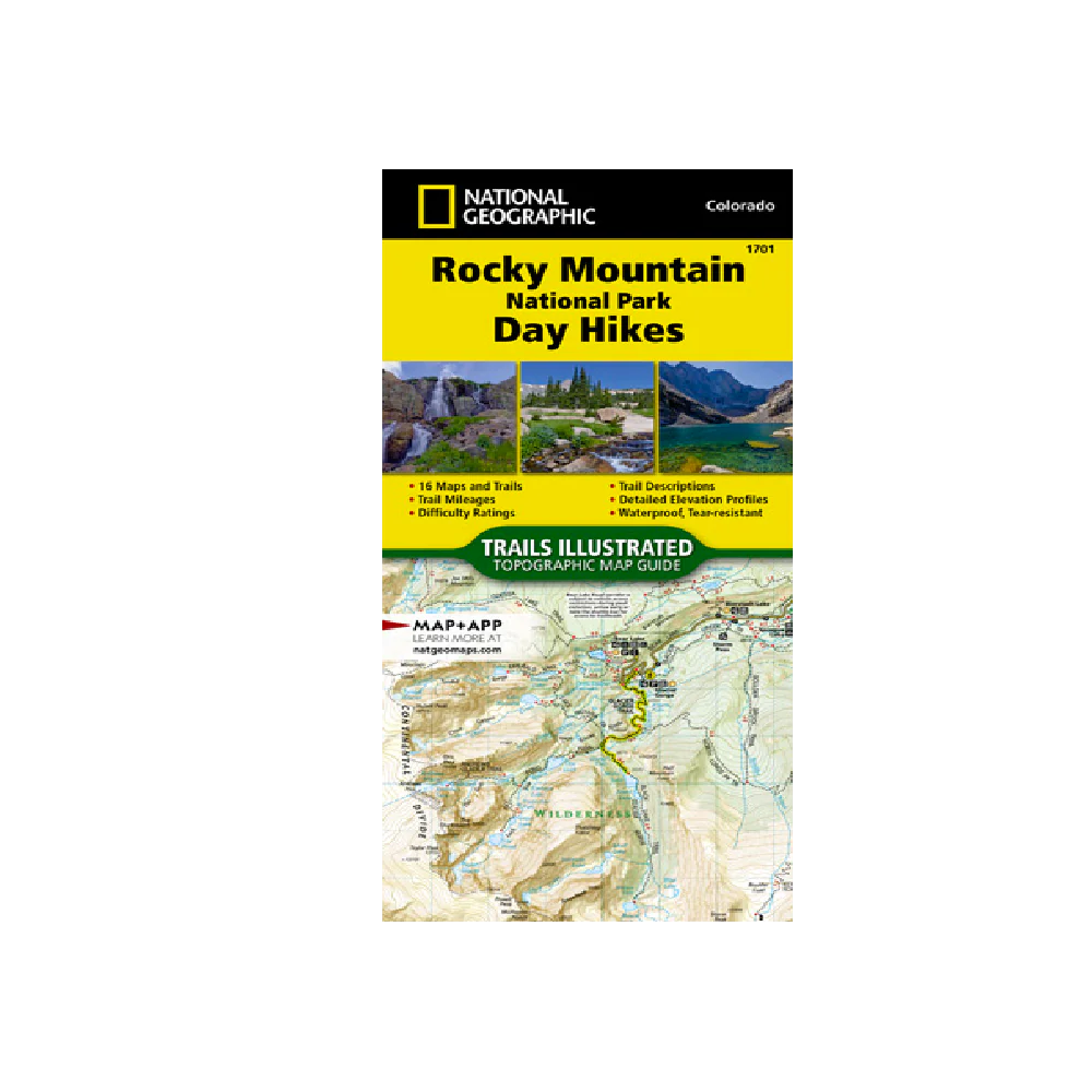 National Geographic Rocky Mountain National Park Day Hikes Map