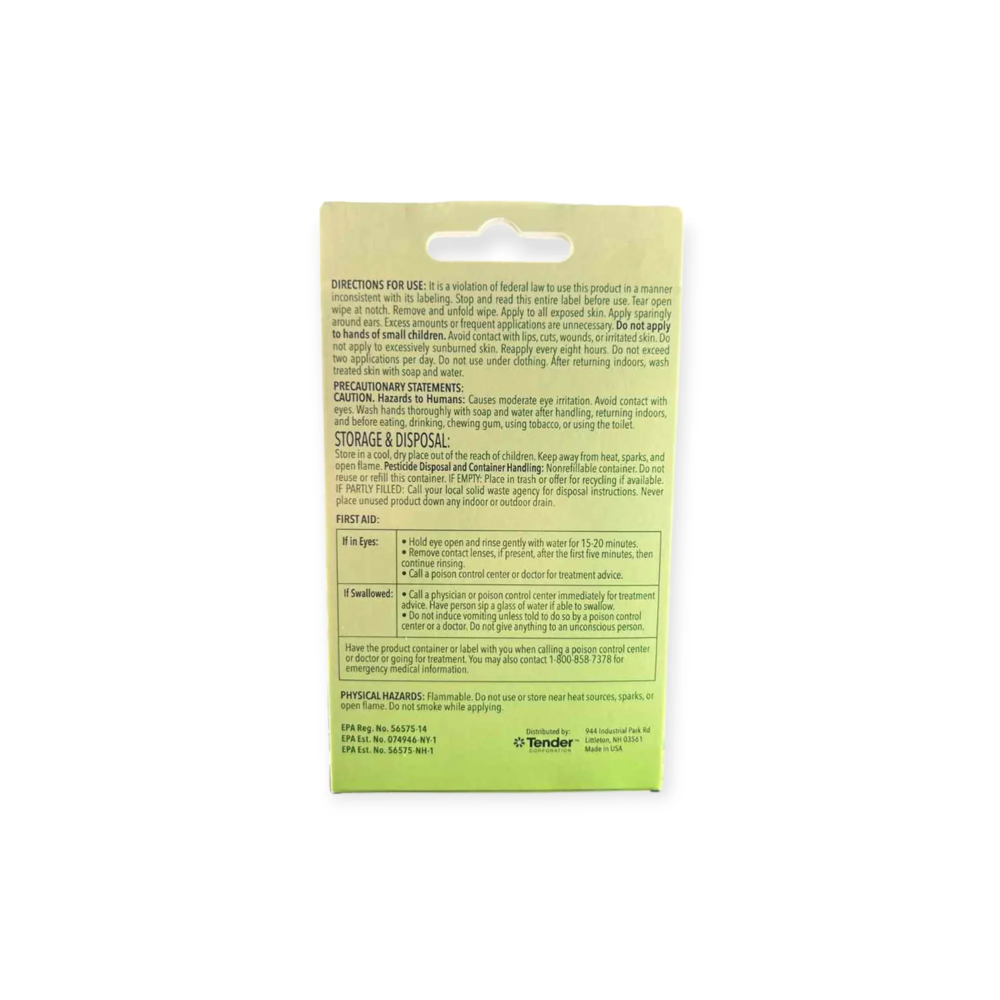 Natrapel 12-Hour Insect Repellent Wipes - Image 2