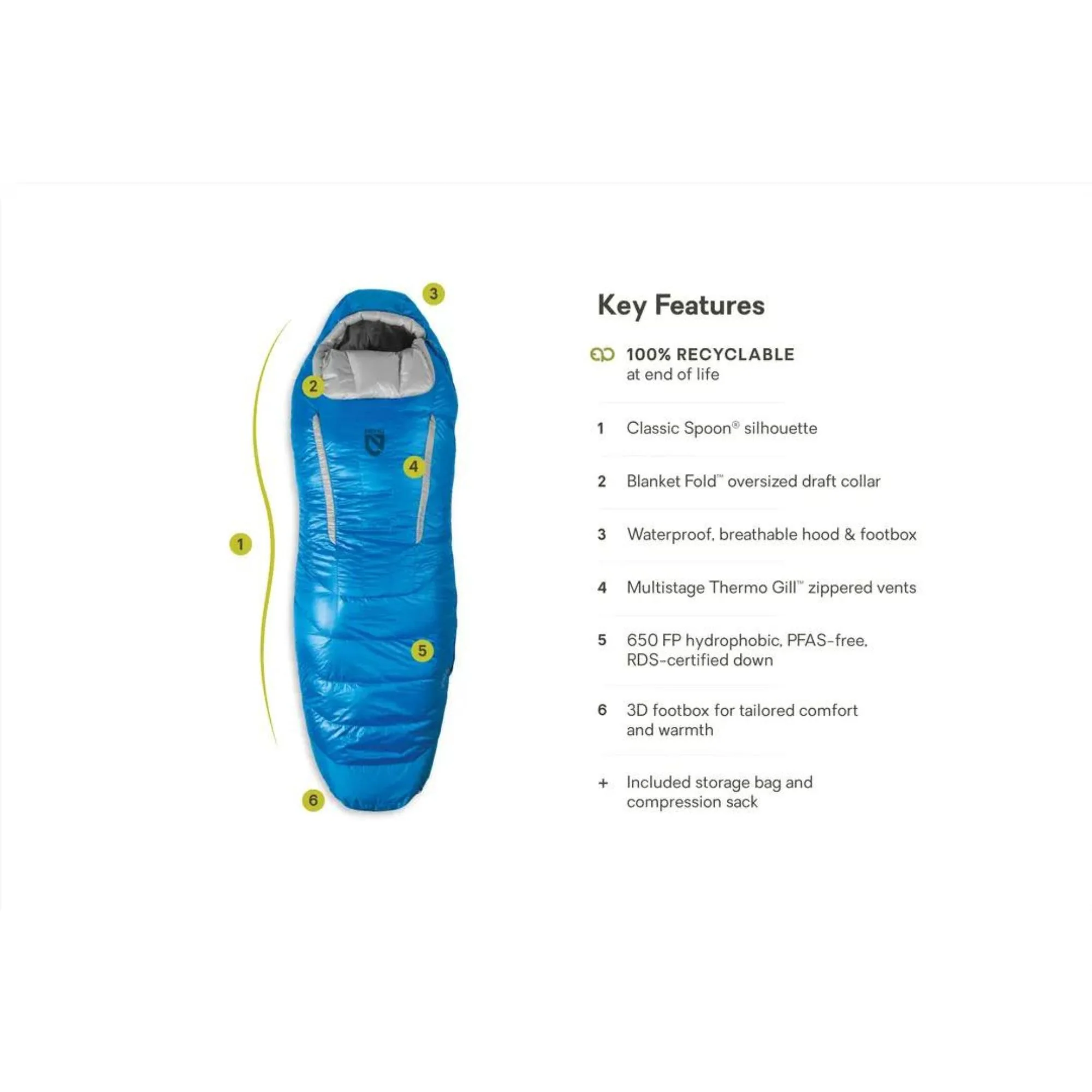 NEMO Disco Men's Endless Promise Down 30 Degree Sleeping Bag | Previous Model - Image 5
