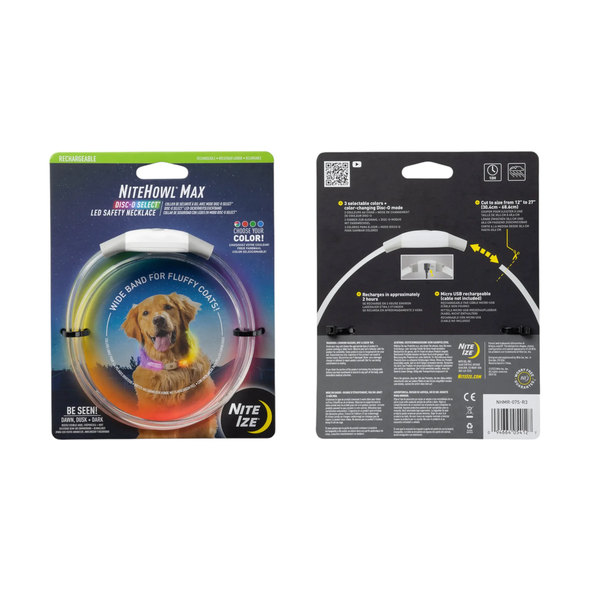 Nite Ize NiteHowl Max Rechargeable LED Safety Necklace
