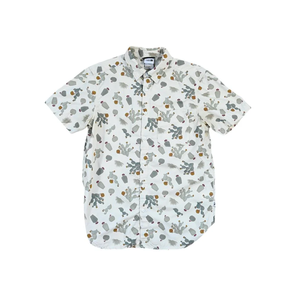 North Face Men's Cactus Button Down Shirt White M Used
