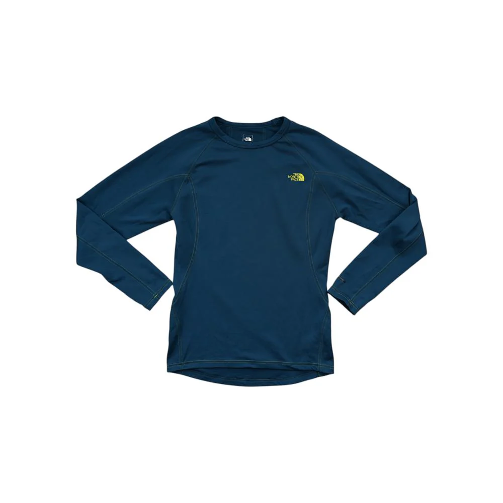 North Face Men's Flashdry Baselayer Shirt Blue S Used