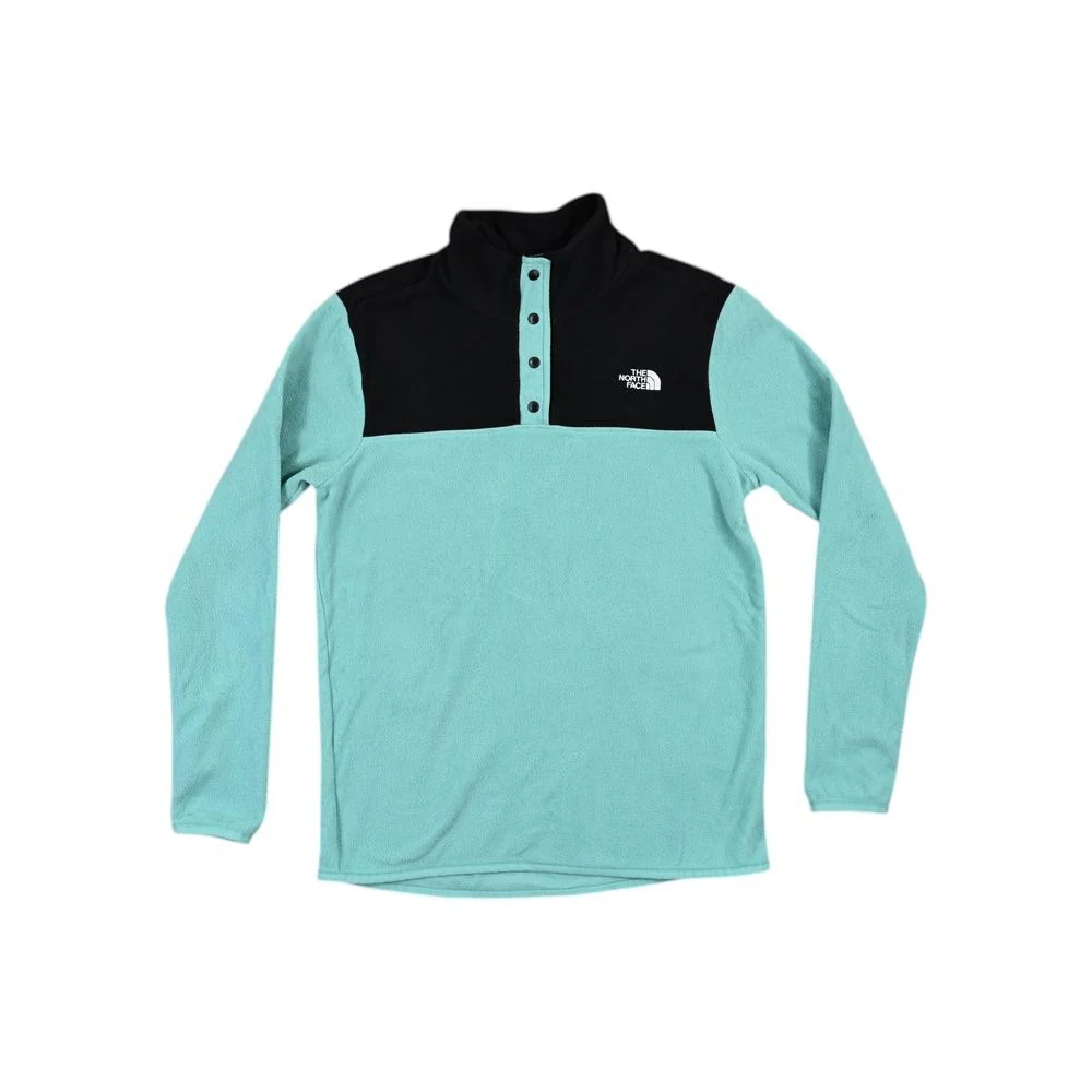 North Face Women's 1/4 Button Lightweight Fleece Blue S Used