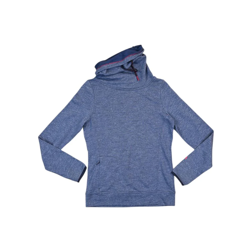 North Face Women's Cowl Neck Hoodie Blue S Used