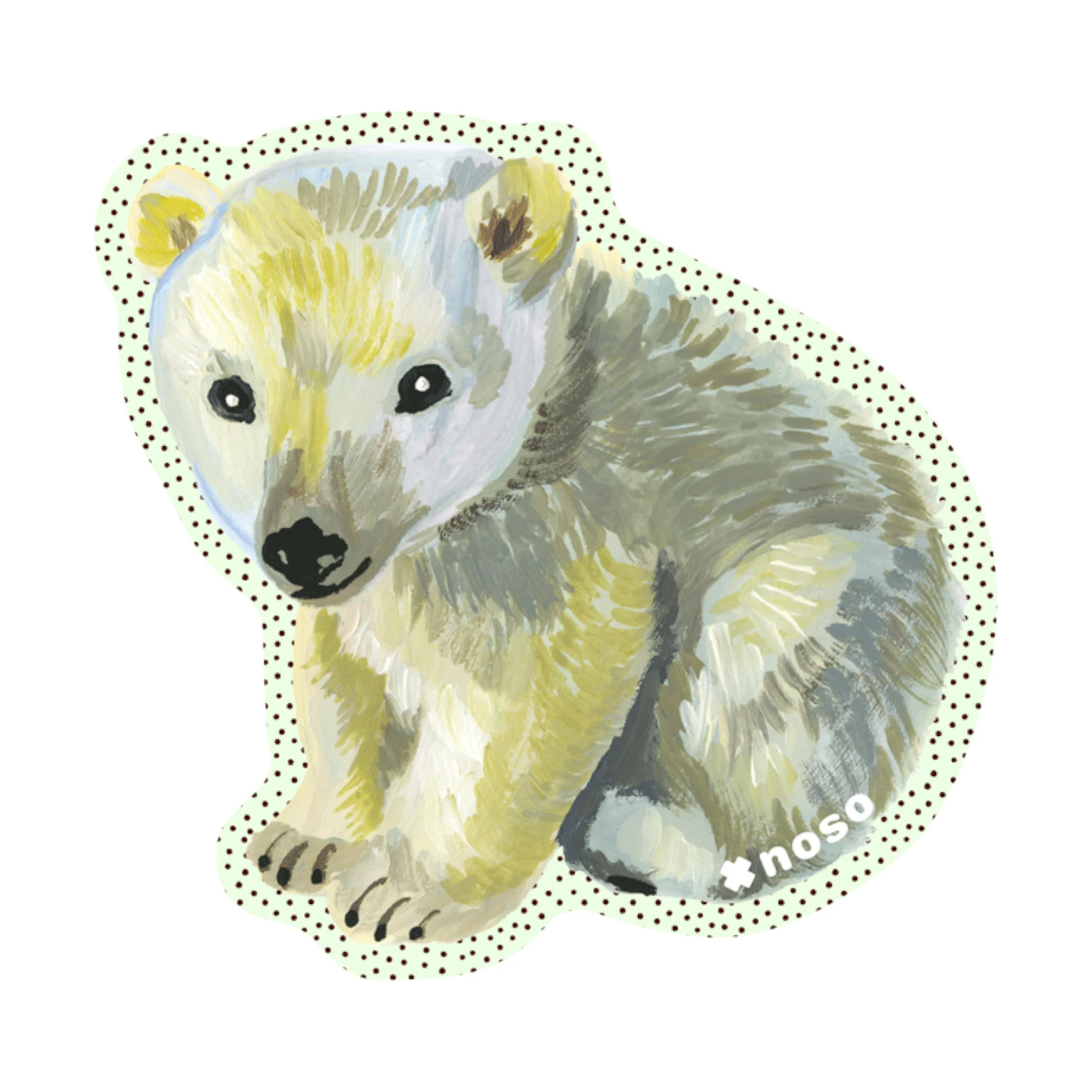 Noso Patches Gray Bear by Nathalie Lete Patch - Image 2