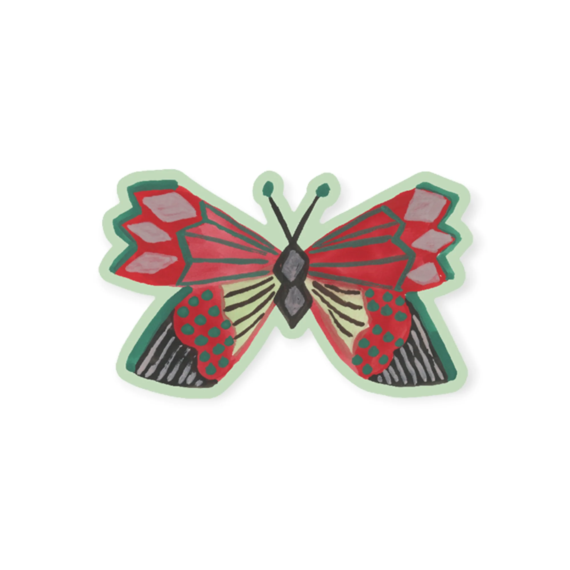 Noso Patches Red Butterfly by Nathalie Lete Patch