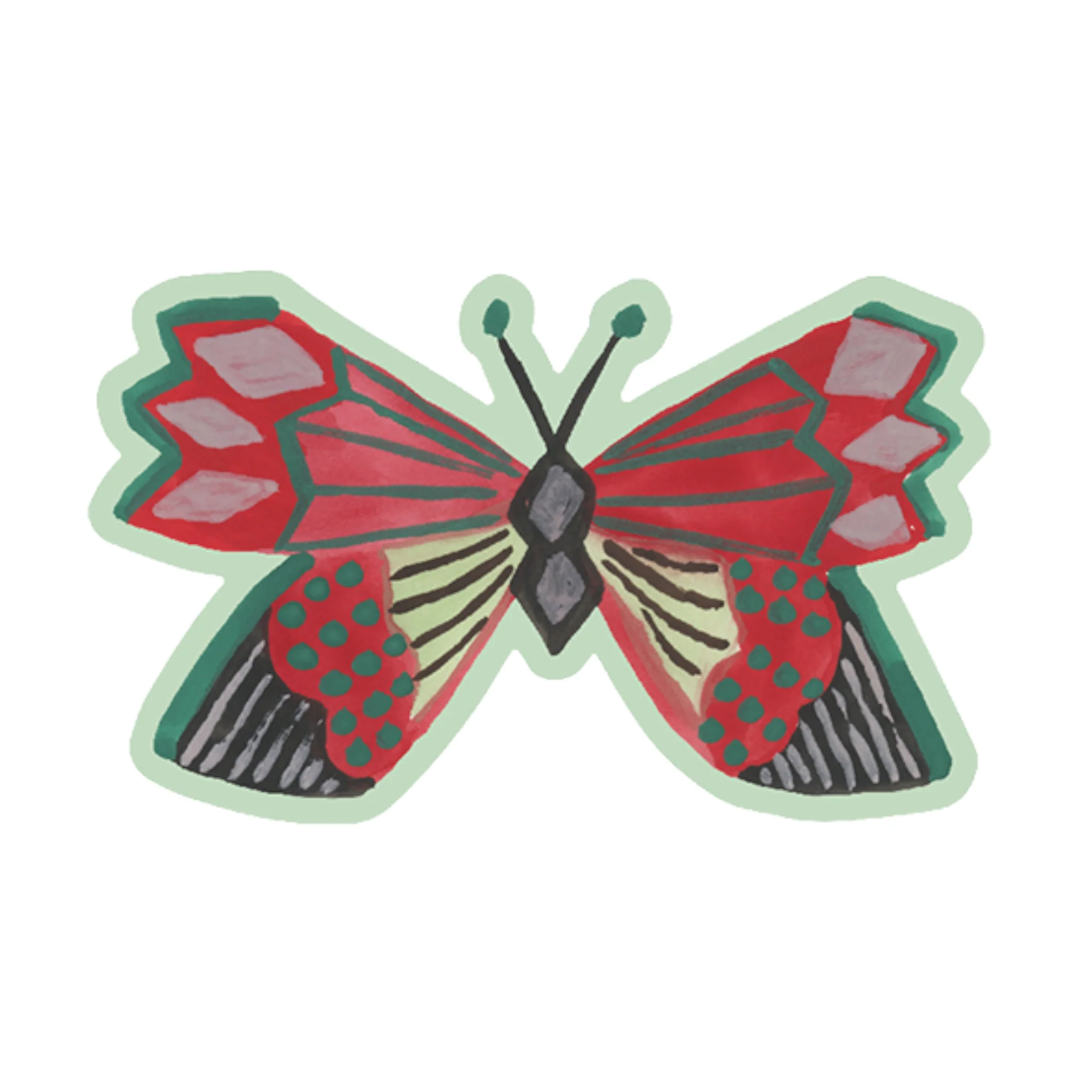 Noso Patches Red Butterfly by Nathalie Lete Patch - Image 2