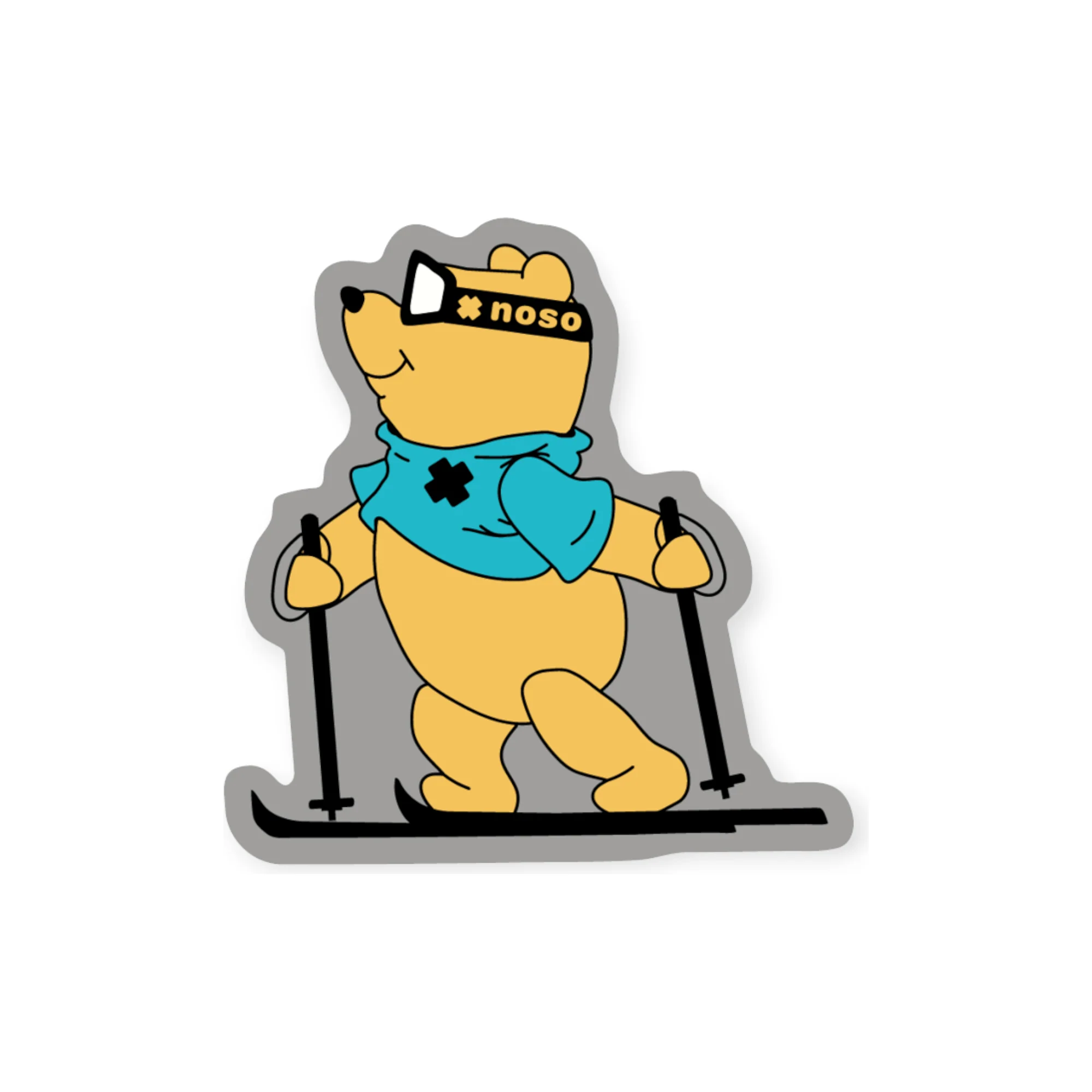 Noso Patches Winnie the Pooh Skiing Patch