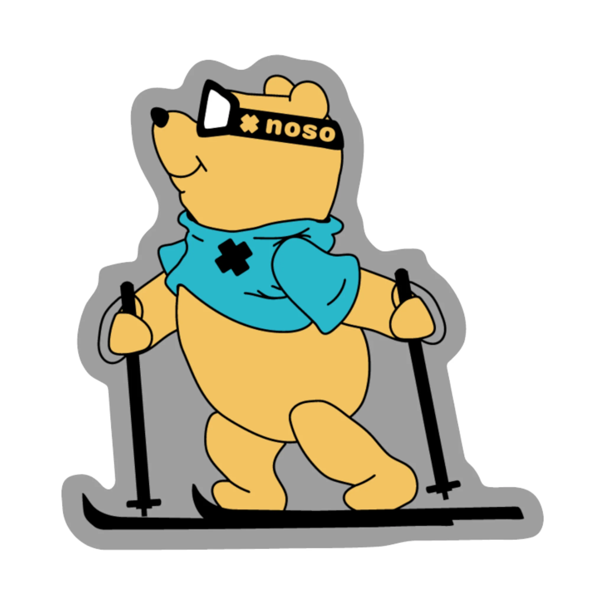 Noso Patches Winnie the Pooh Skiing Patch - Image 2