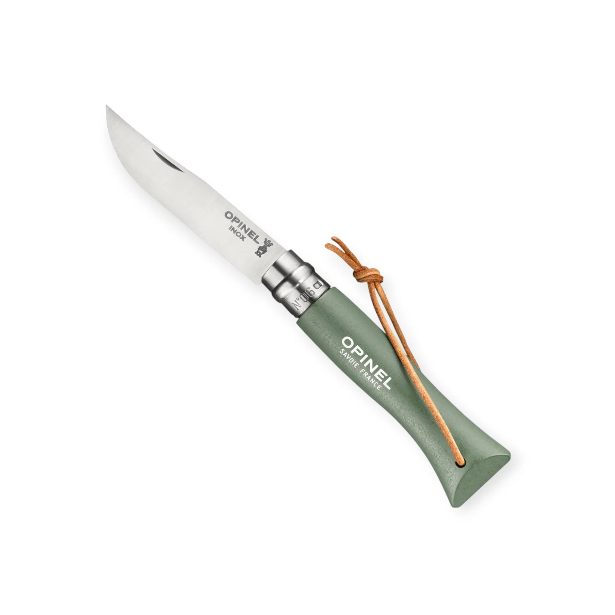 Opinel No.06 Colorama Stainless Steel Folding Knife With Lanyard - Image 3
