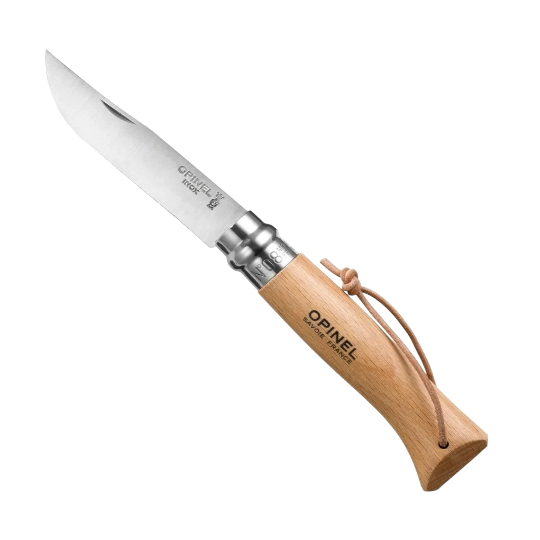 Opinel No.08 Colorama Stainless Steel Folding Knife With Lanyard - Image 2