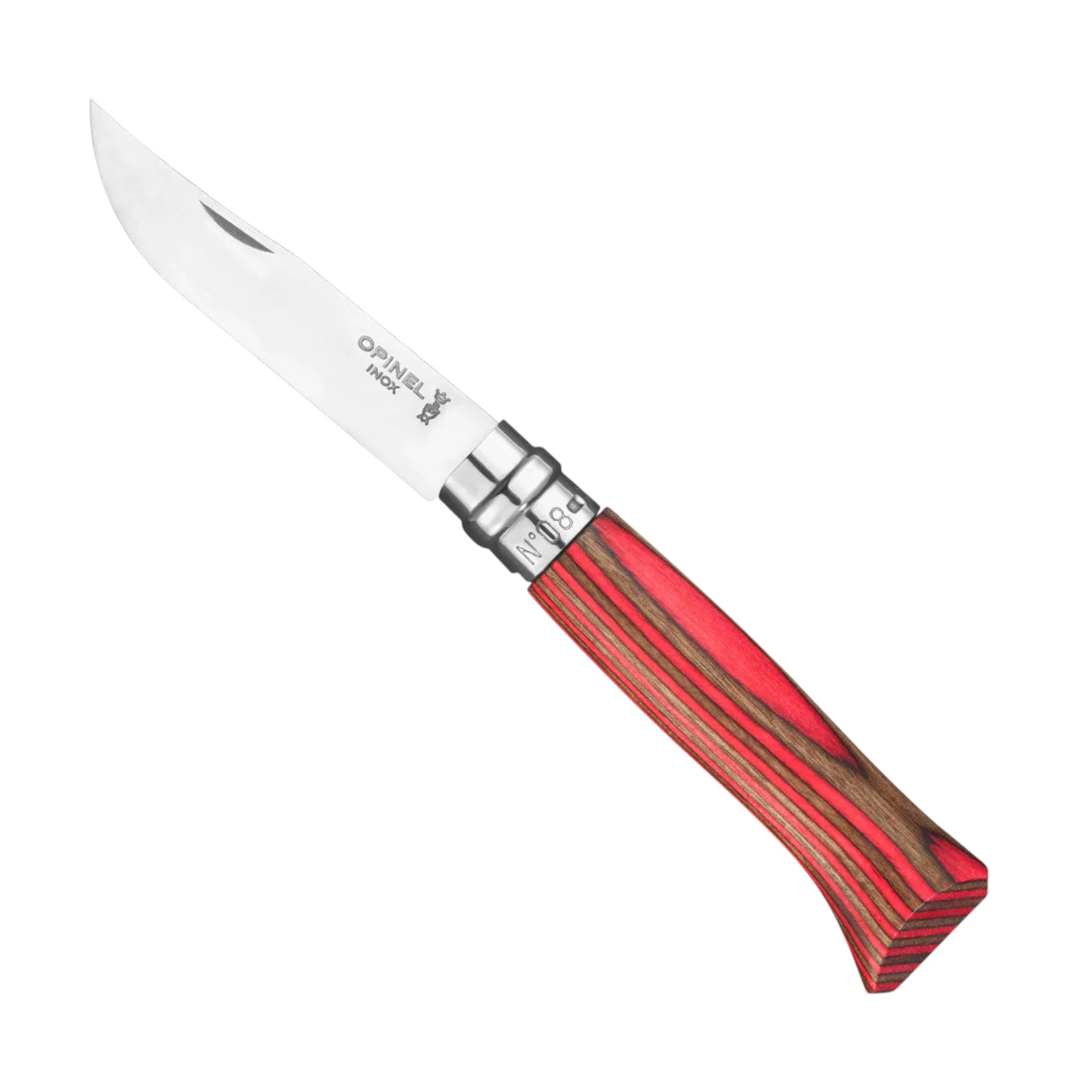 Opinel No.08 Laminated Birch Folding Knife - Image 2