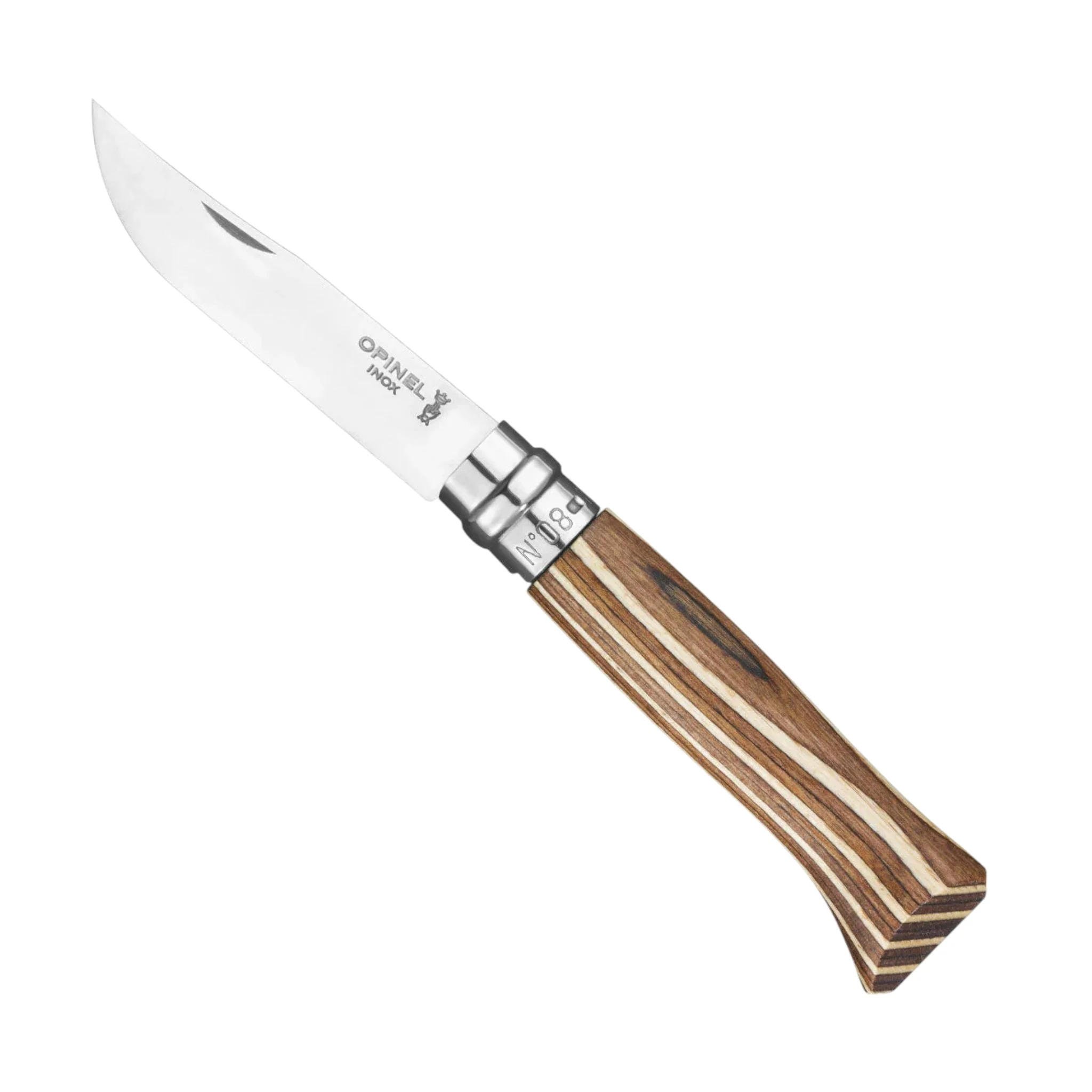 Opinel No.08 Laminated Birch Folding Knife - Image 4