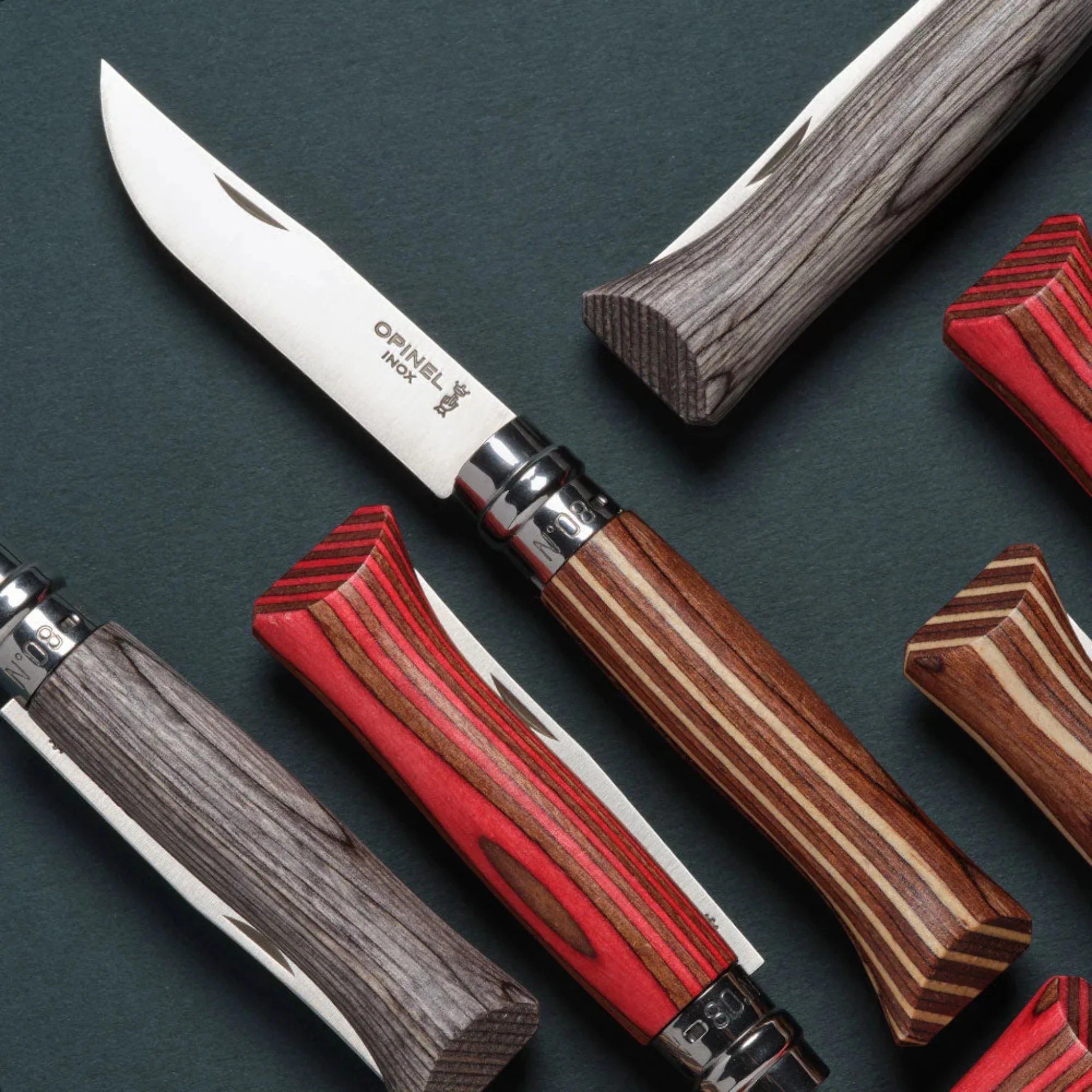 Opinel No.08 Laminated Birch Folding Knife - Image 5